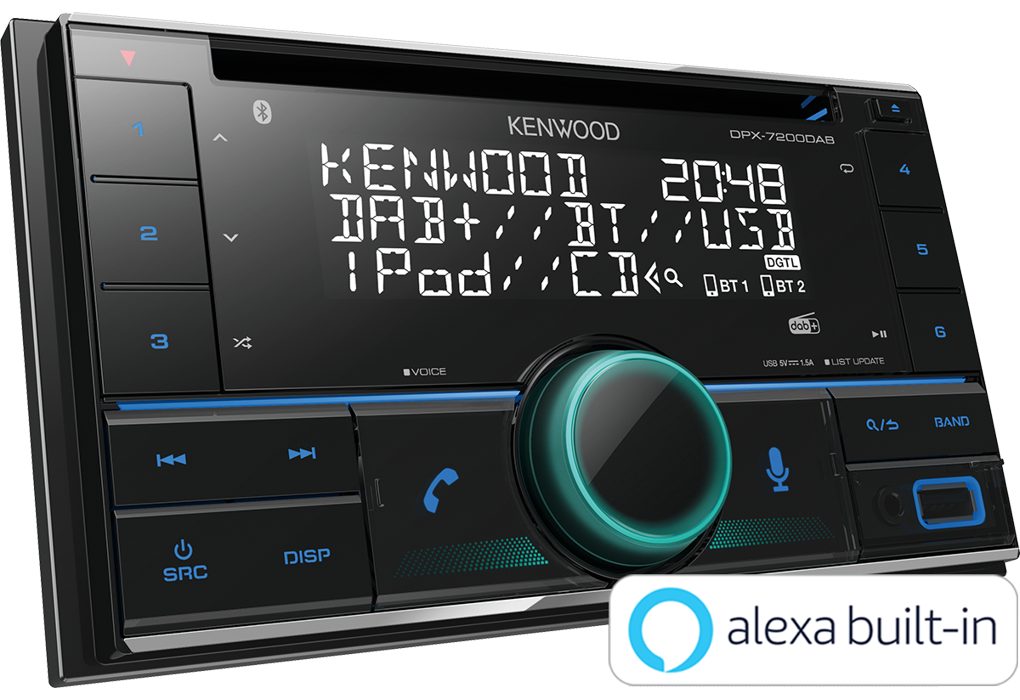 DSX Kenwood CD Bluetooth inkl FOX USB Autoradio (DAB), passend FM) (Digitalradio DAB+ VW für Antenne
