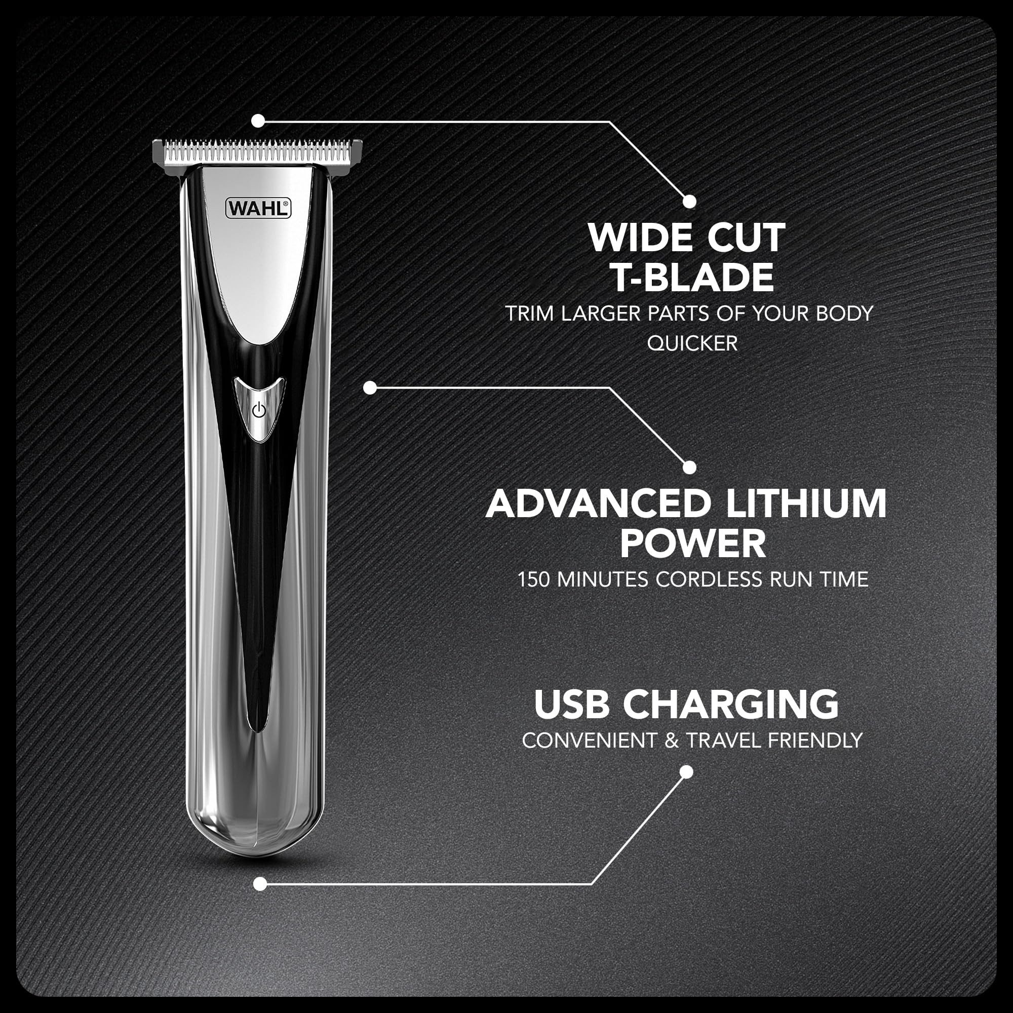 Wahl Haarschneider WAHL 3028050 Elite Groom, Vielseitiger kabelloser Präzisionstrimmer mit Zubehör – Bild 3 von 5