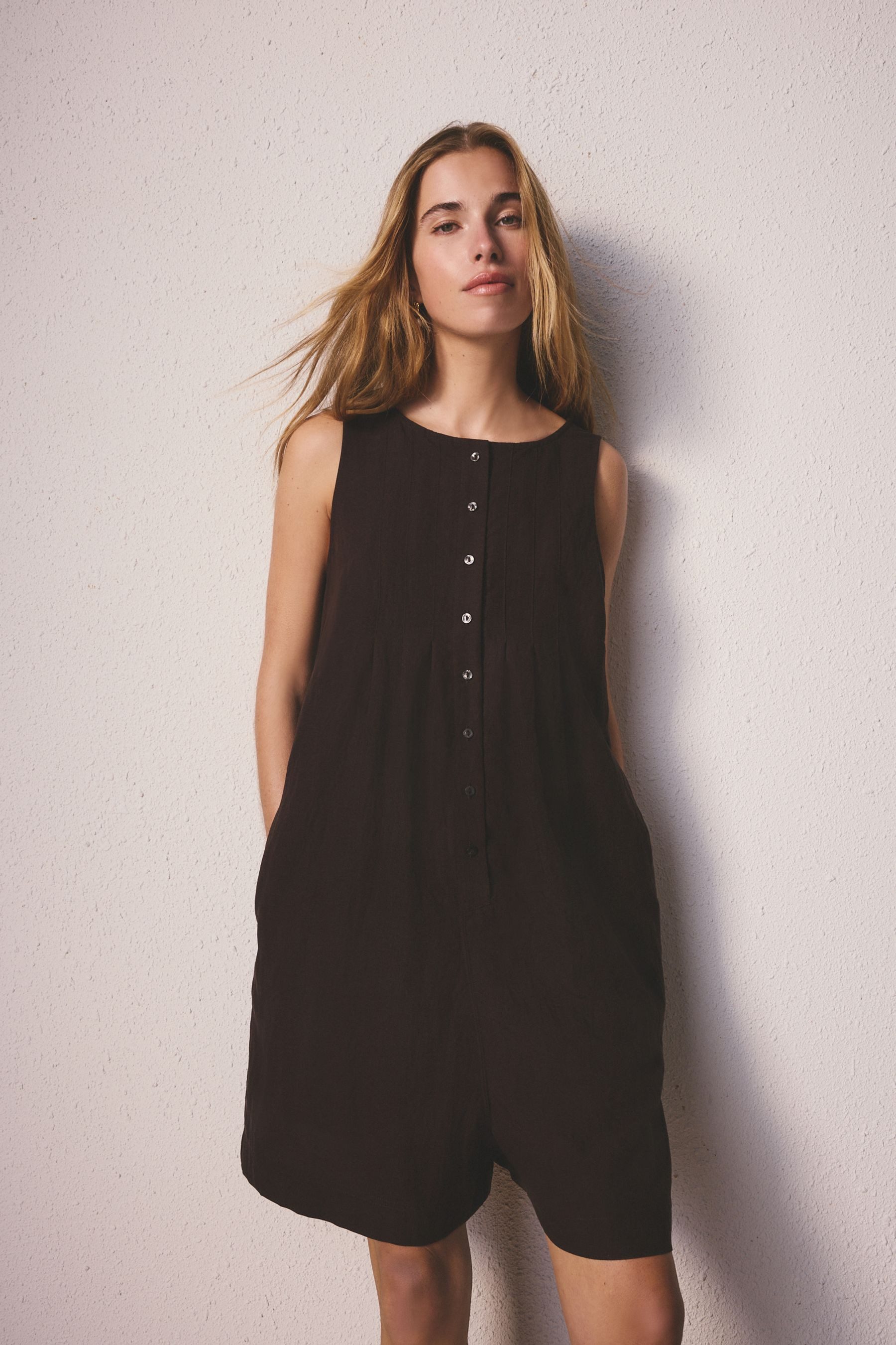 Next Playsuit Leinen-Overall (1-tlg)