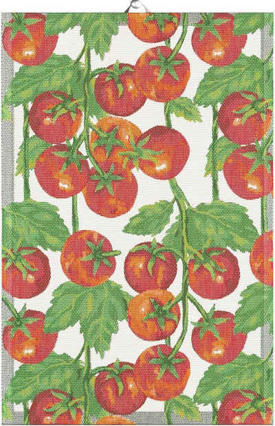 Ekelund Geschirrtuch Küchenhandtuch Tomater 40x60 cm, (1-tlg., 1 x Geschirrtuch), Pixel gewebt (6-farbig)