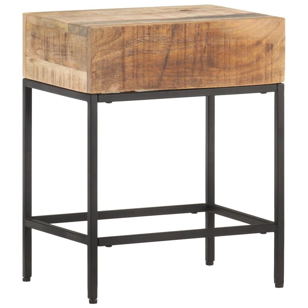 furnicato Beistelltisch 40x30x50 cm Raues Massivholz günstig online kaufen