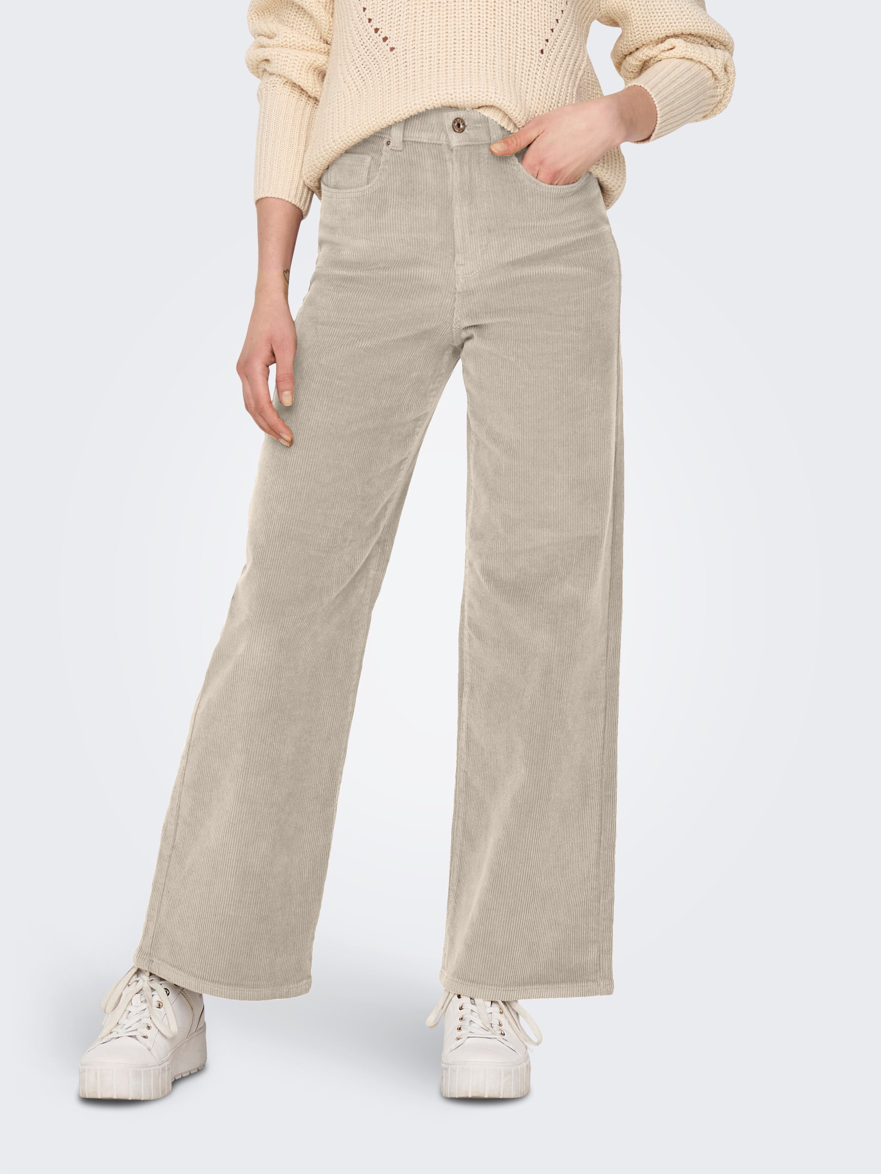 ONLY Cordhose ONLHOPE GLOBAL HW WIDE CORD PNT NOOS Baumwollmischung