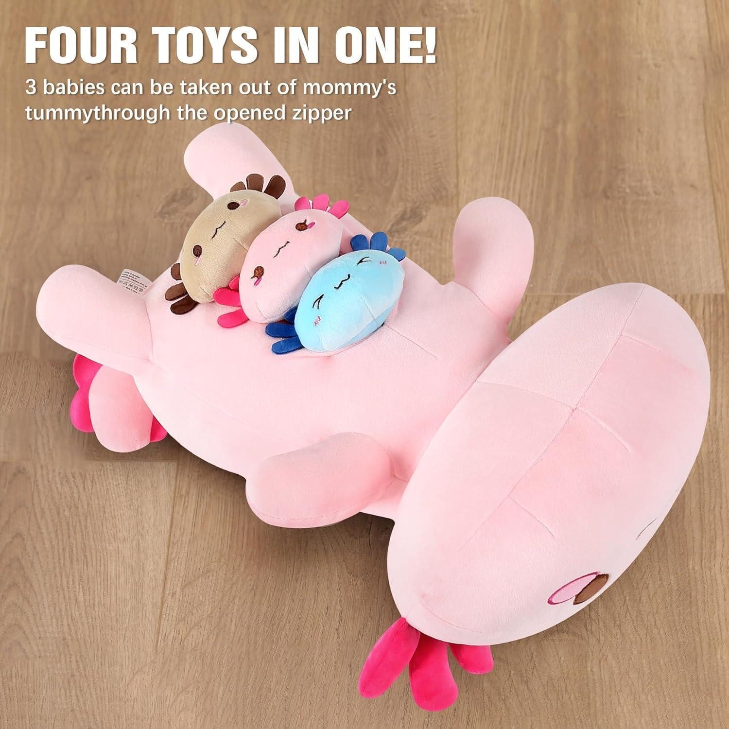 LuxusKollektion Kuscheltier Plüschtier Axolotl Kuscheltier Plüschkissen Geschenk Axolotl-familie