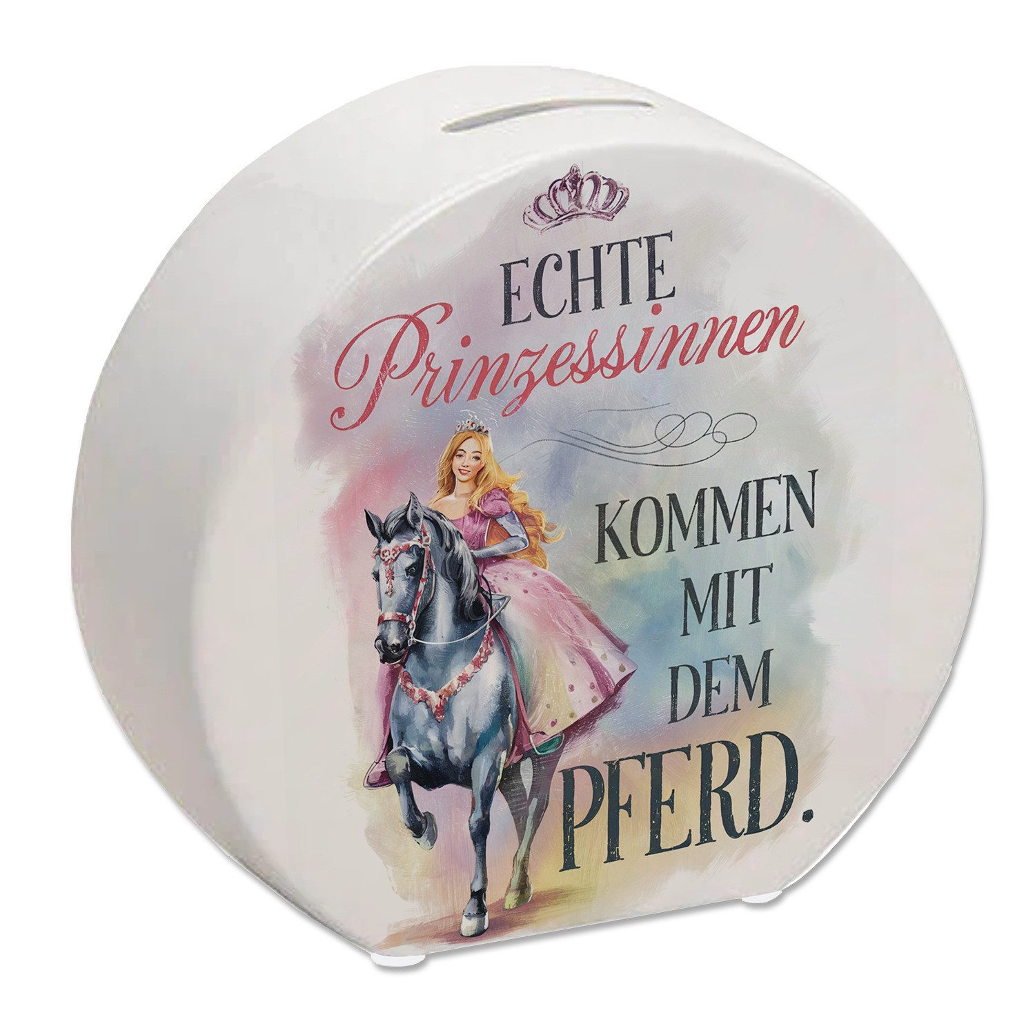 speecheese Spardose Echte Prinzessinnen reiten Pferde Spardose - Prinzessin auf Pferd