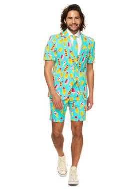 Opposuits Partyanzug Shorts Suit Iceman, Cooler Dress für heiße Tage