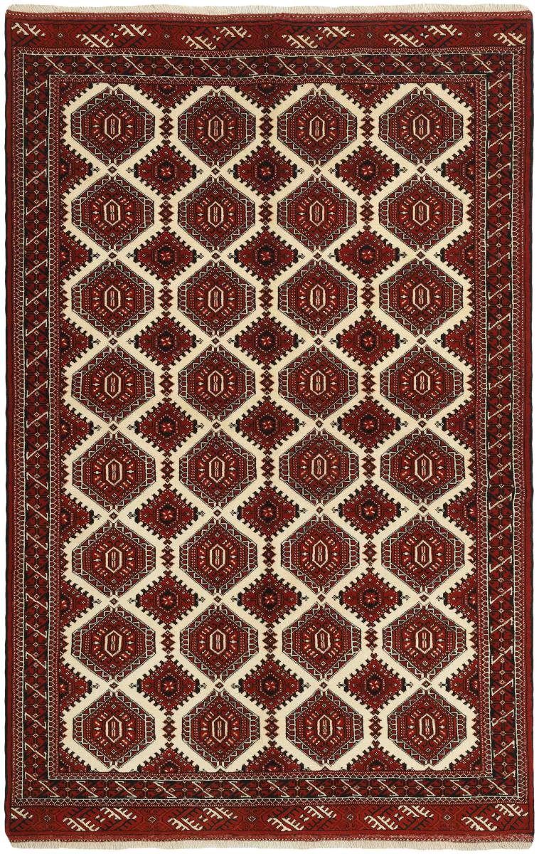 Orientteppich Turkaman 159x248 Handgeknüpfter Orientteppich / Perserteppich, Nain Trading, rechteckig, Höhe: 6 mm