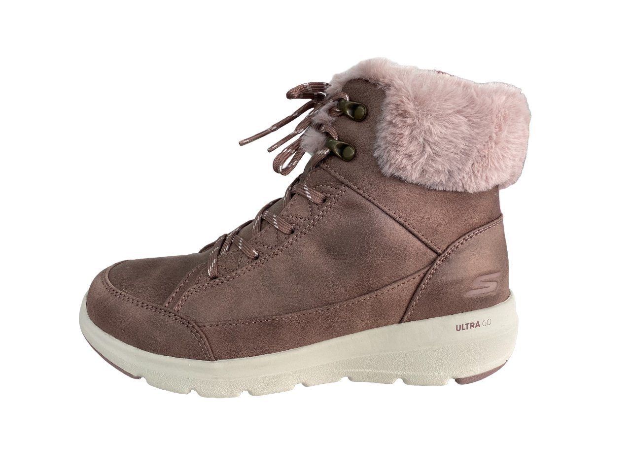 Skechers Skechers Damen Stiefelette GLACIAL ULTRA-COZYLY ULTRA GO 144178/MVE MAUVE rosa Stiefelette