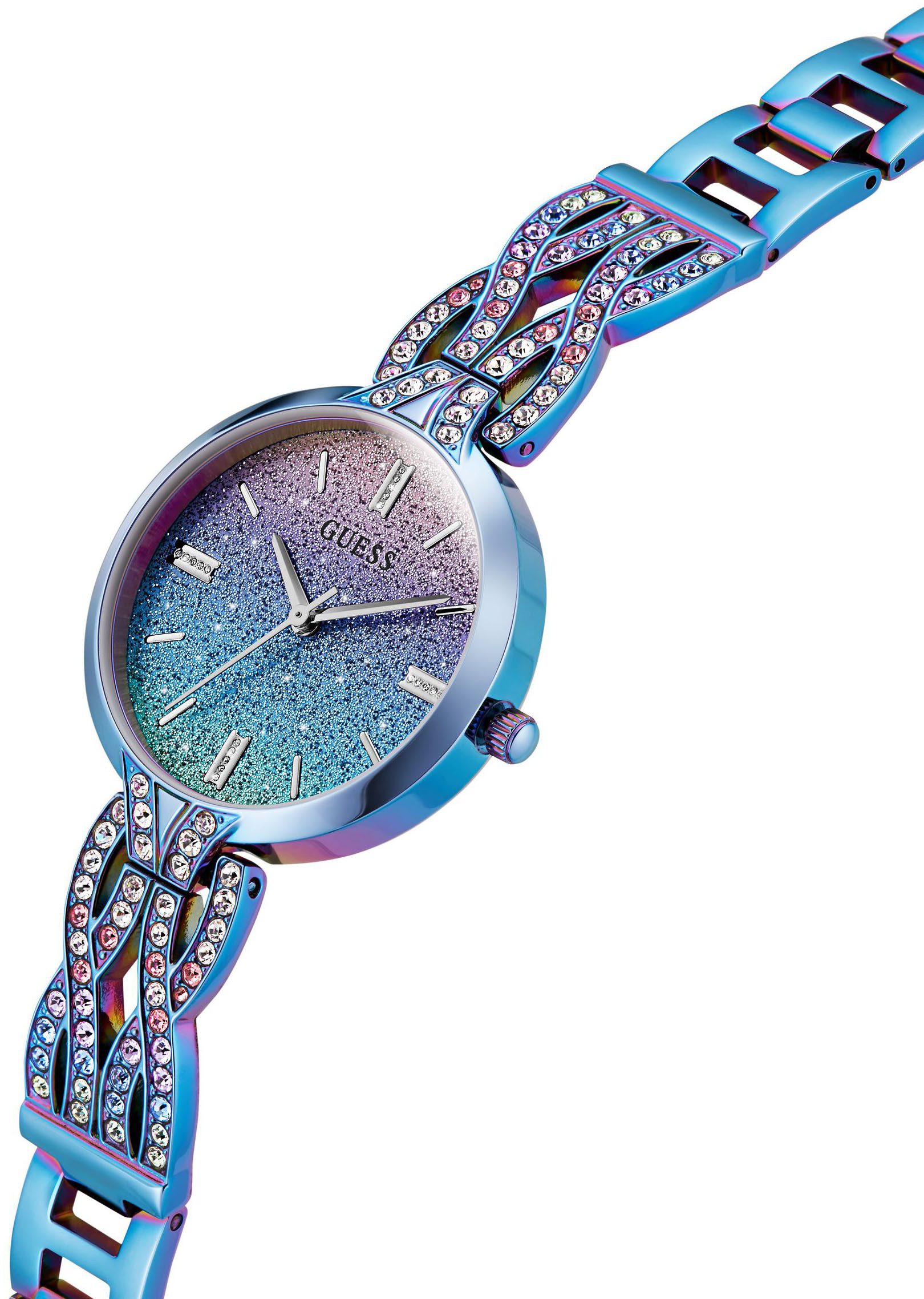 Guess Quarzuhr CORAL GW0868L3, Armbanduhr, Damenuhr, Edelstahlarmband günstig online kaufen