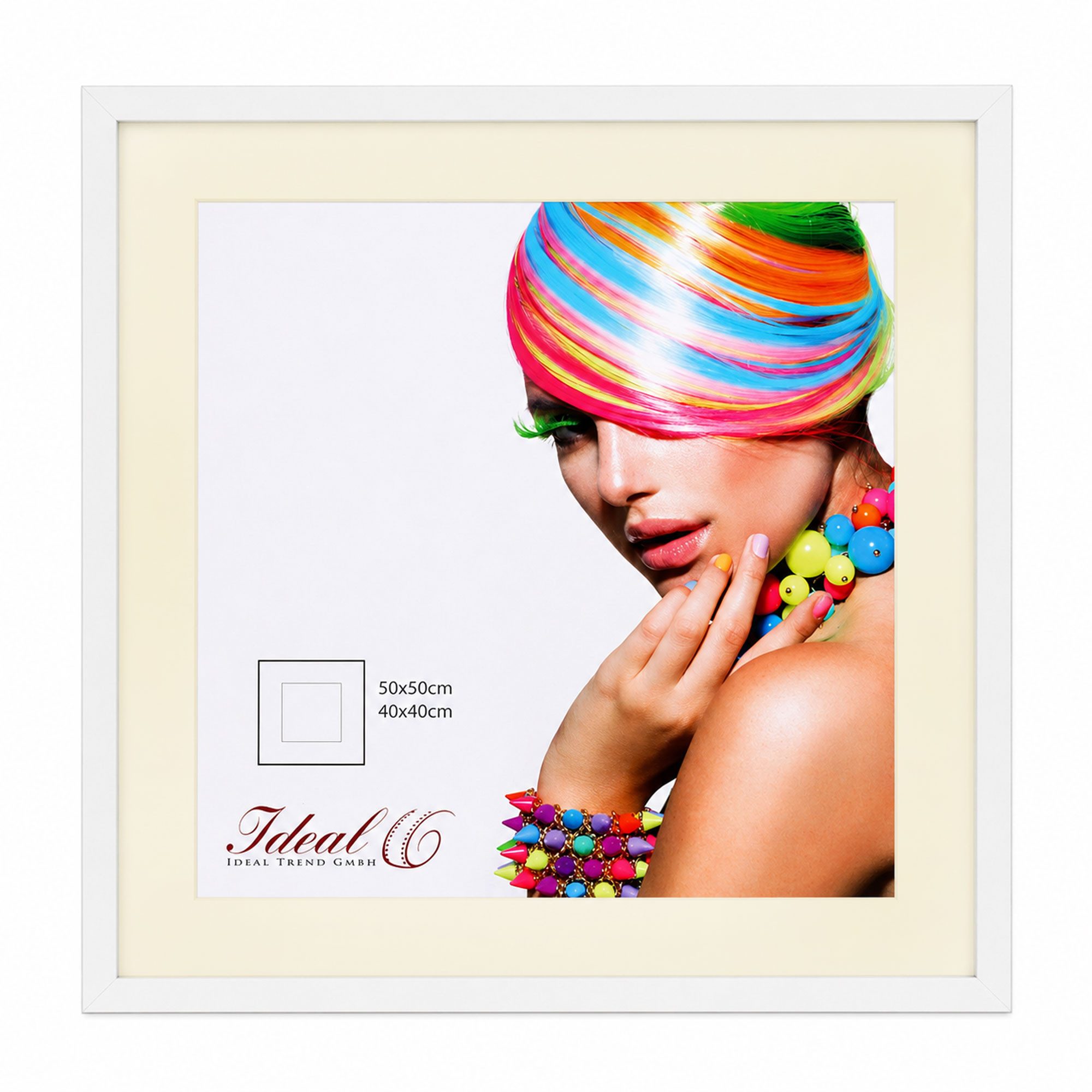 IDEAL TREND Bilderrahmen 3D Objektrahmen Holz Bilderrahmen quadratisch Wanddeko Collage Poster, für 1 Bilder (1 St), Natürliche Holzmaserung sichtbar, leichte Farbabweichungen möglich
