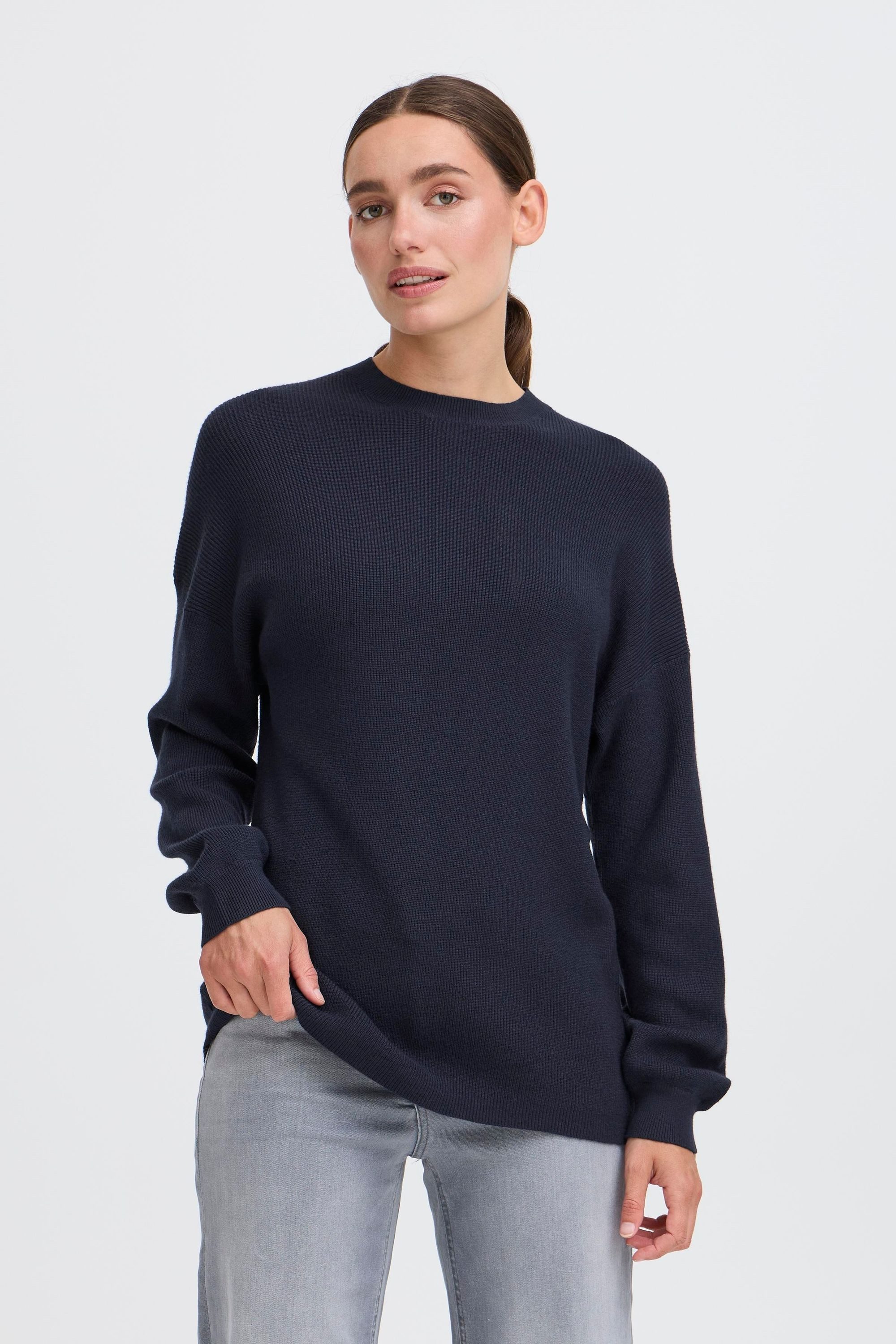 OXMO Strickpullover OXIFANSY Modischer Strickpullover aus Viskose-Mischung günstig online kaufen