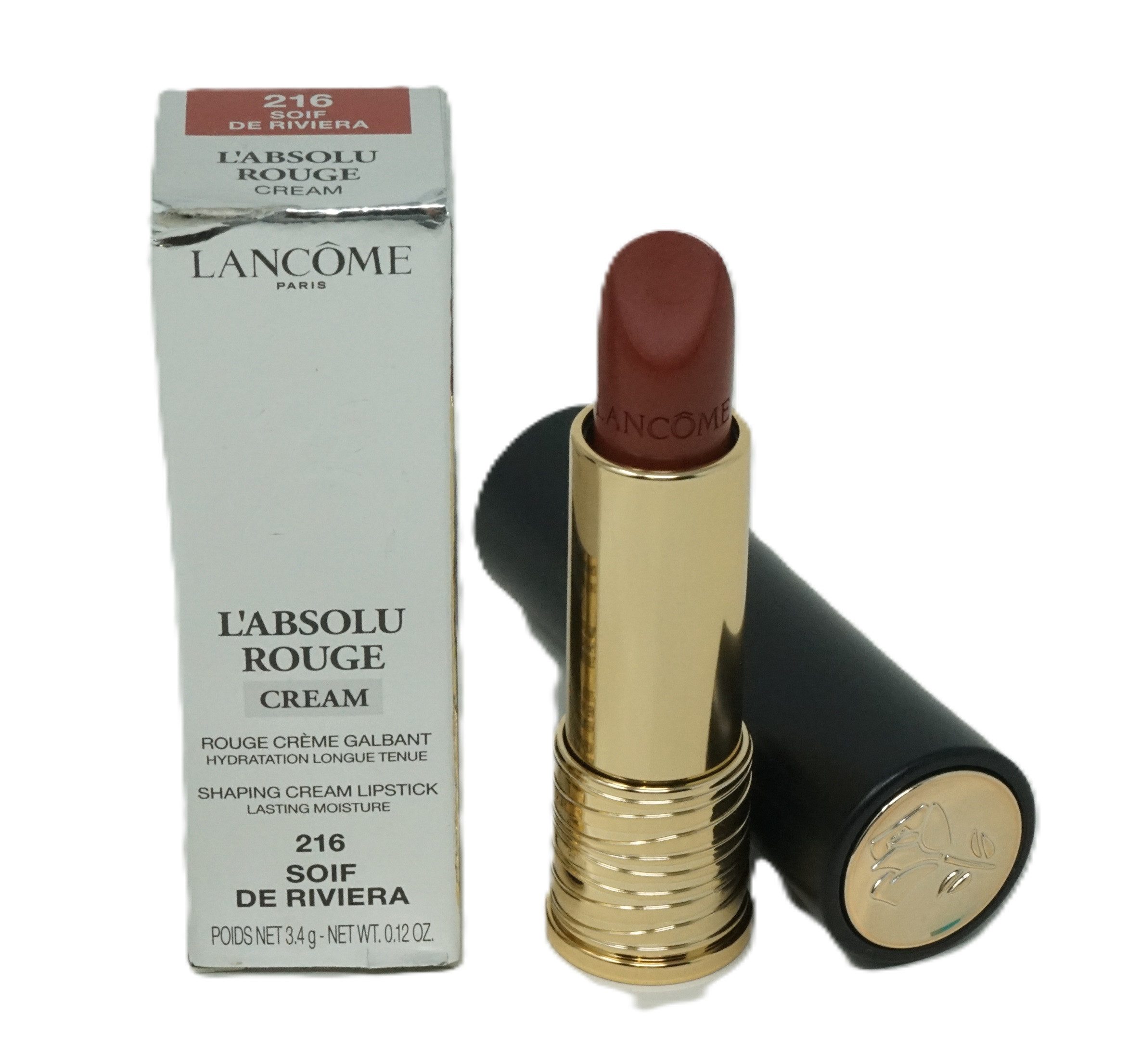LANCOME Lippenstift Lancome L'Absolu Rouge Lippenstift Cream 216 Soif De Riviera 3,4g