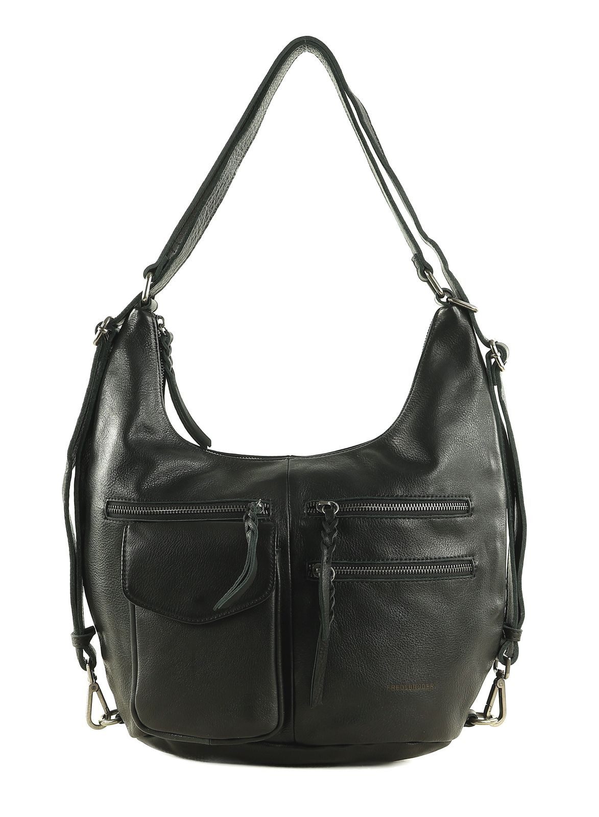 FREDsBRUDER Schultertasche Hybrid Hobo Bag, aus echtem Leder