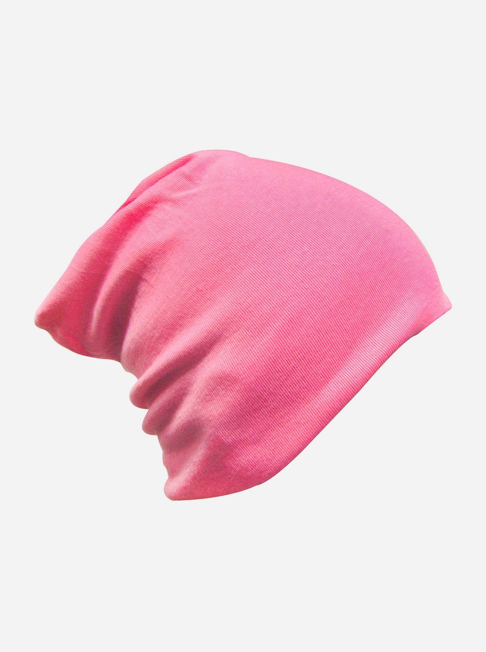 axy Beanie Kinder Slouch Beanie Long Mütze 1-5 Jahren Mütze für Jungen Mädchen Kleinkind Unisex Unifarbe Pink