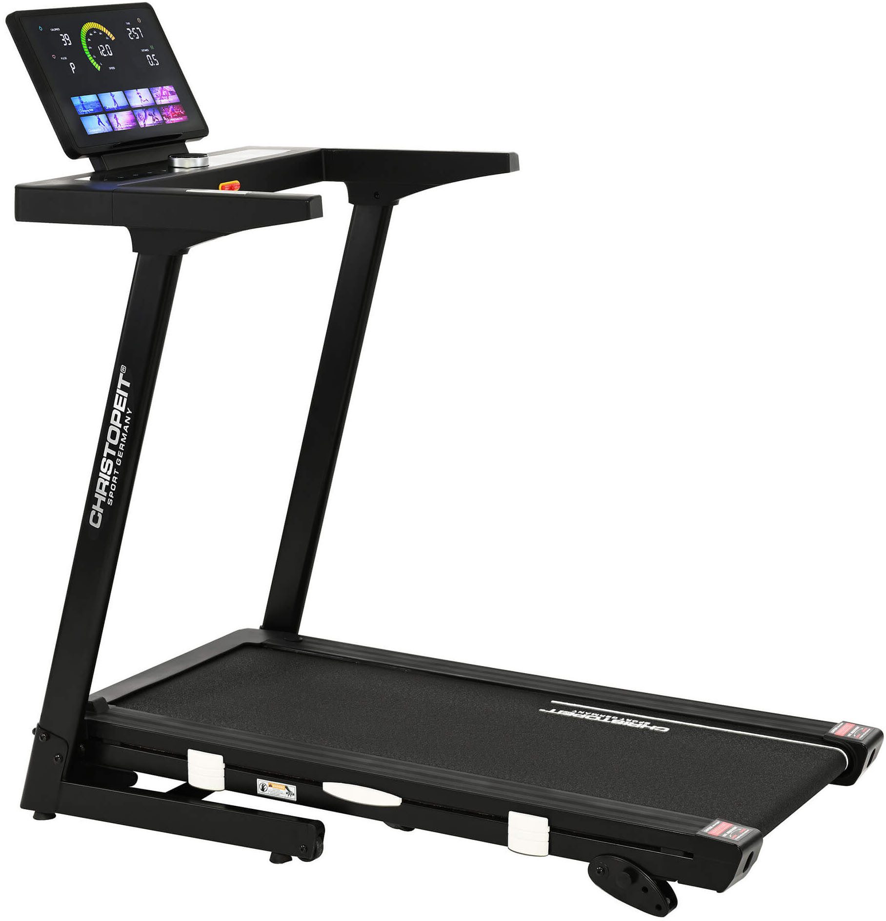 Christopeit Sport® Laufband Laufband TM 4000 S, bis max. 16 km/h, klappbar, 120 kg max. Benutzergewicht