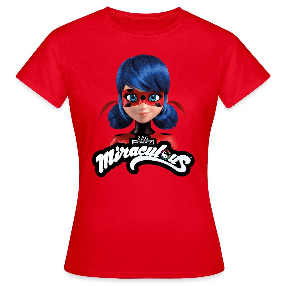Spreadshirt T-Shirt Miraculous Ladybug Mit Logo günstig online kaufen
