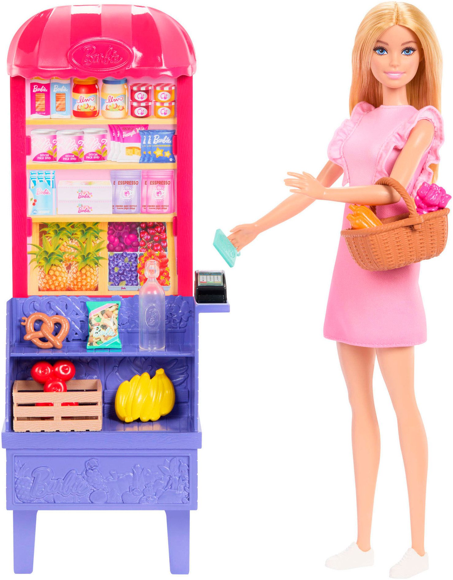 Barbie Anziehpuppe Barbie Malibu Marktstand Spielset