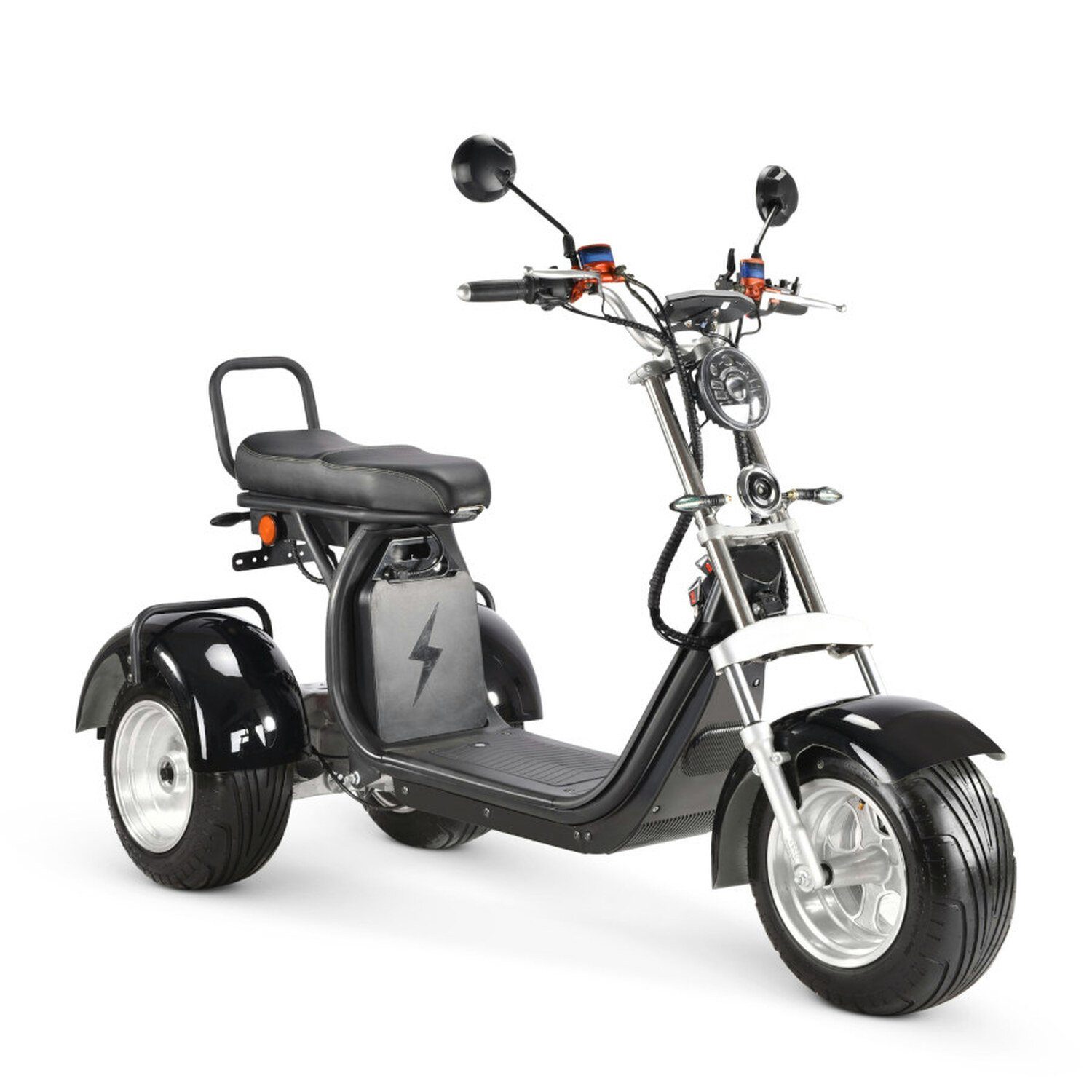 TPFLiving E-Scooter Coco mit Jahren 60 Bike 35 Fat Farbe: -Akku: - elektro x - ab Volt/20Ah, 1 Scheibenbremsen Trike Roller km/h, schwarz Elektroroller 14