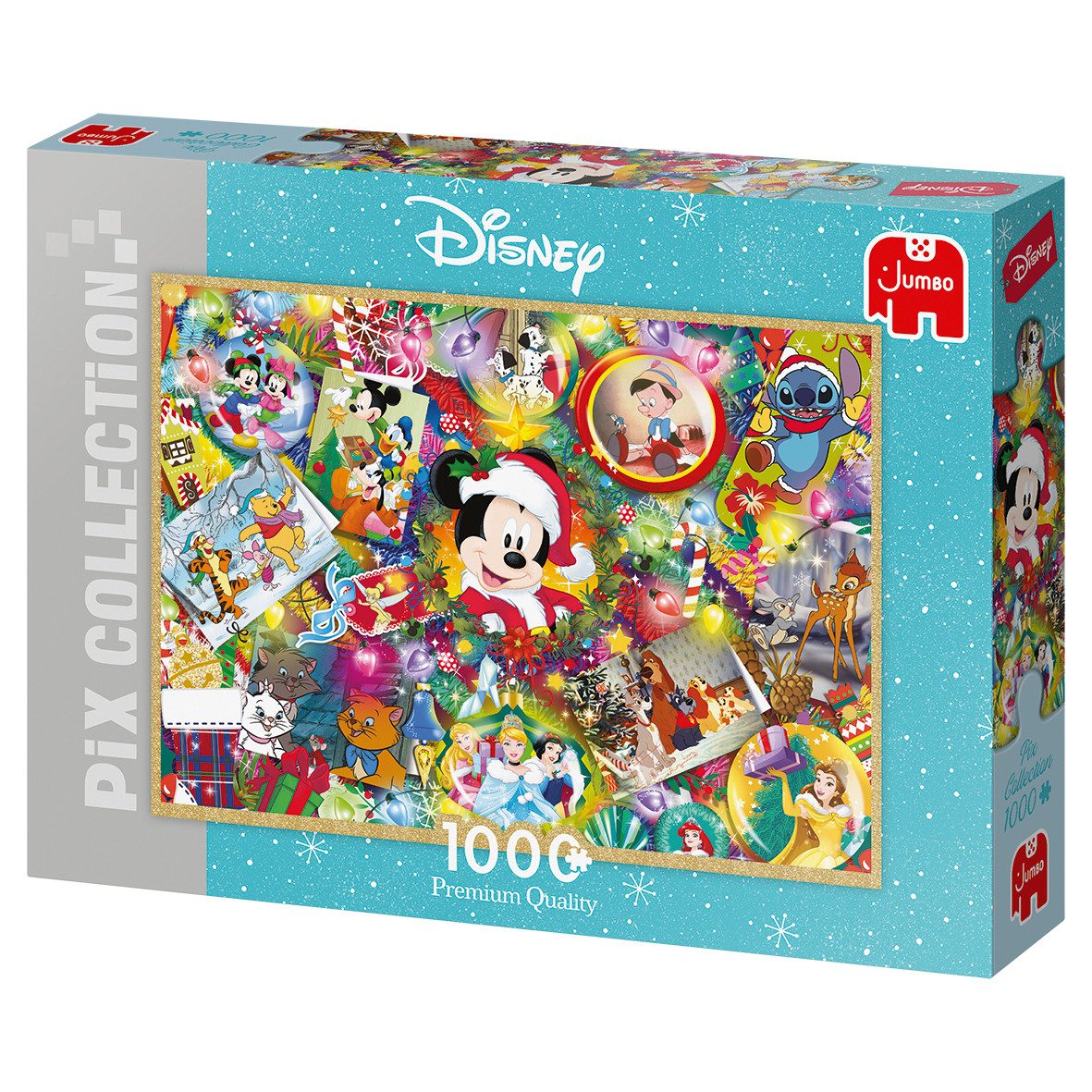Jumbo Spiele Puzzle Disney Pix Collection Weihnachten 1000 Teile Puzzle, 1000 Puzzleteile