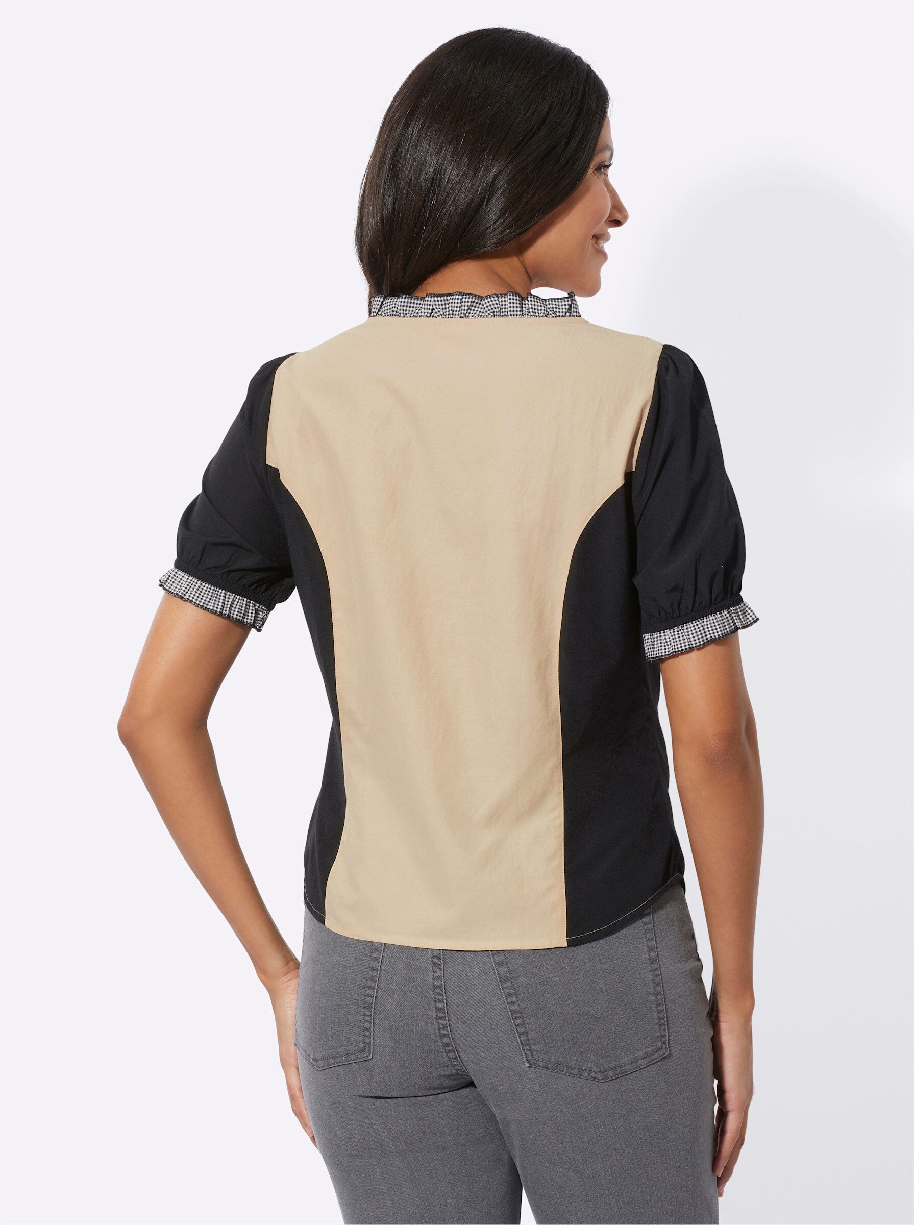 Sieh an! Klassische Bluse Trachtenbluse . günstig online kaufen