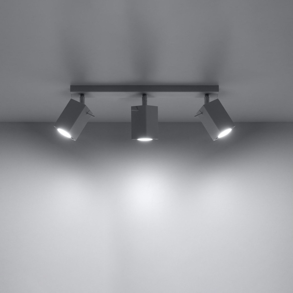 SOLLUX lighting Deckenleuchte Deckenleuchte Merida 3 Weiß, Nicht enthalten