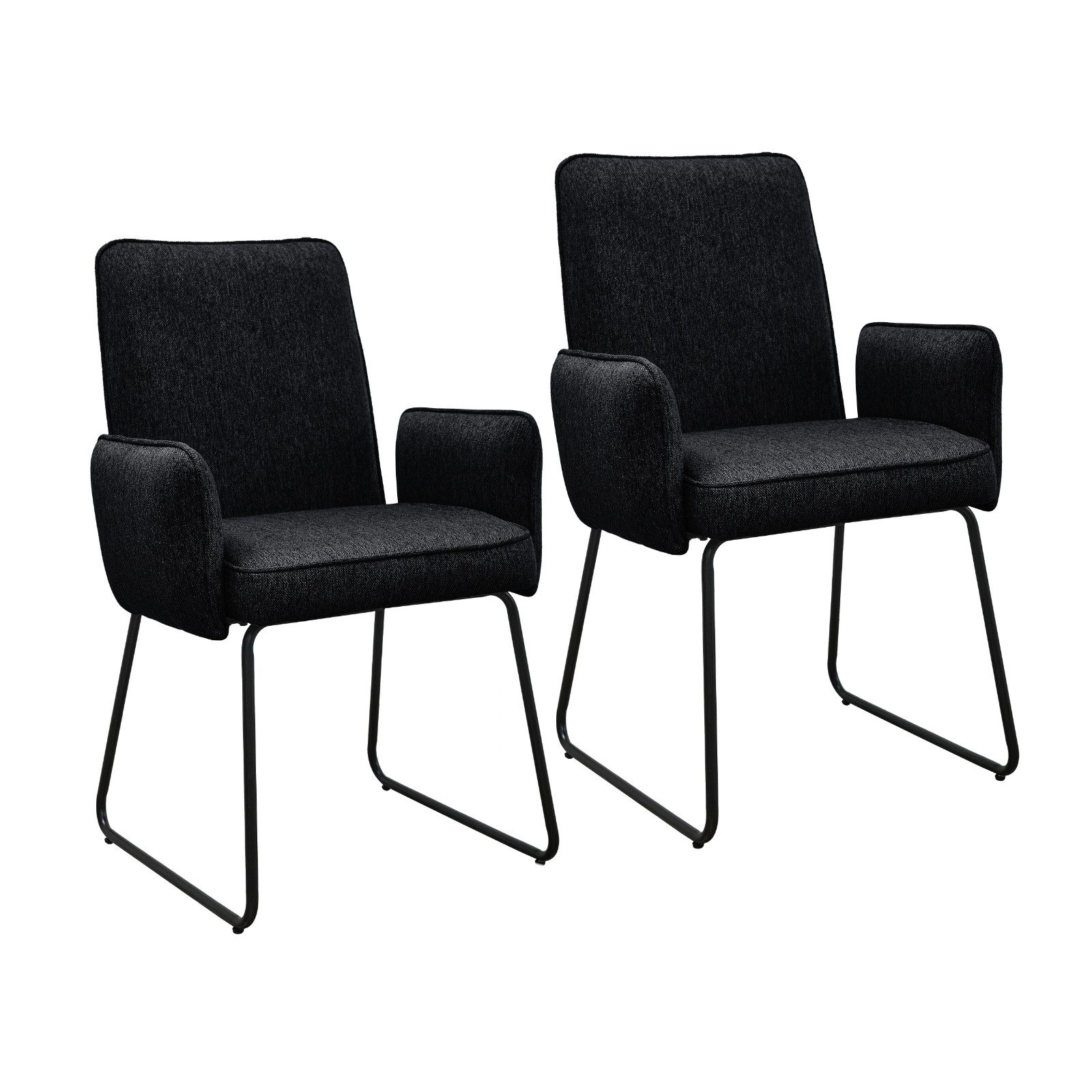 SVITA Esszimmerstuhl ALBA, Küchenstühle, Metallbeine, Stoffbezug, günstig online kaufen