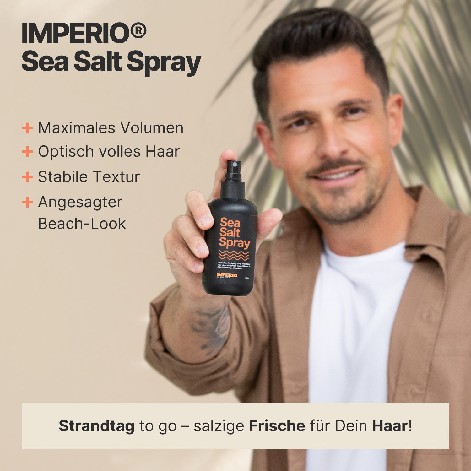 IMPERIO Haarstyling-Liquid Sea Salt Spray für maximales Volumen und einen angesagten Beach-Look, 1-tlg.
