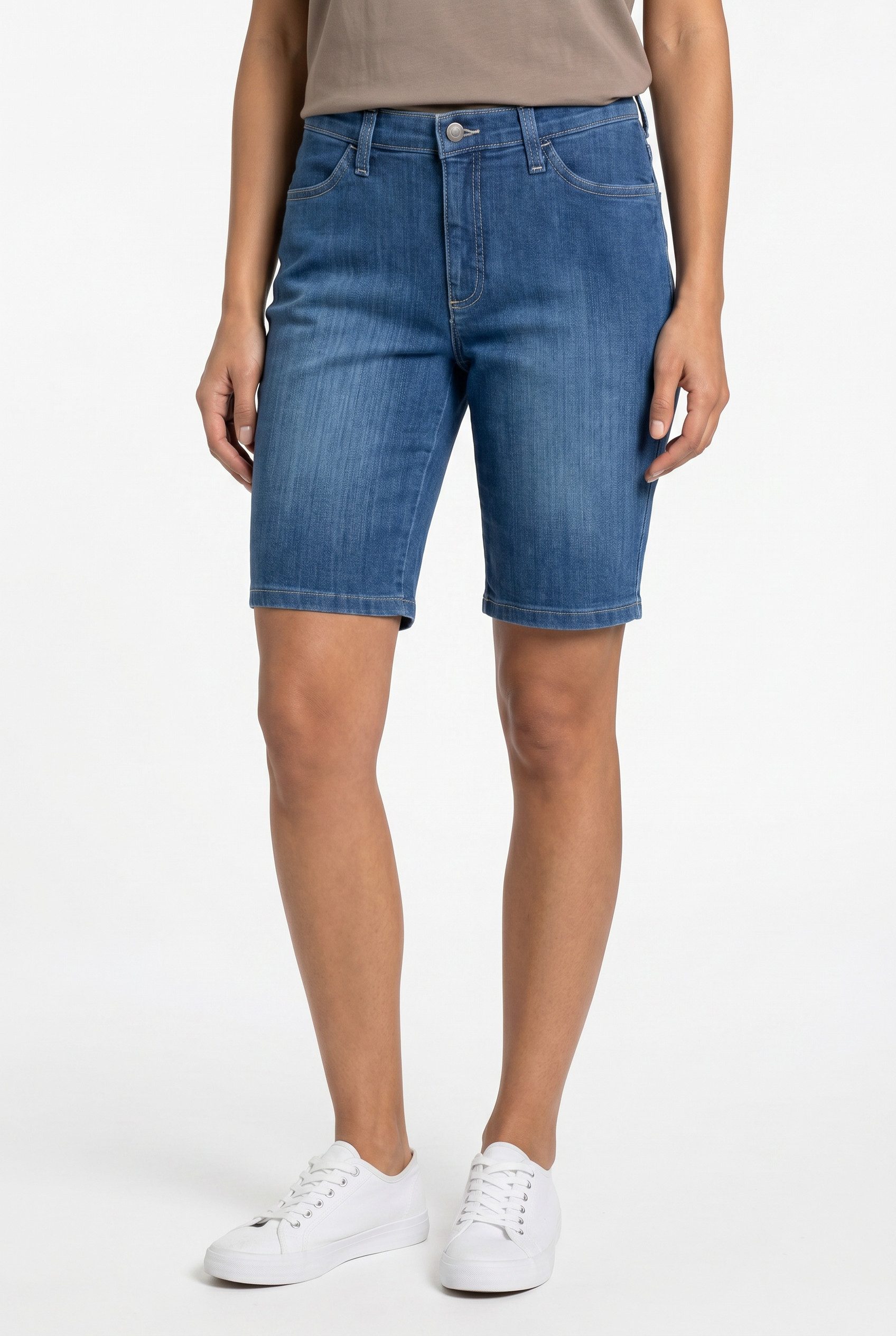 bonprix Bermudas regular fit Passform, aus Baumwolle, Polyester und Elasthan