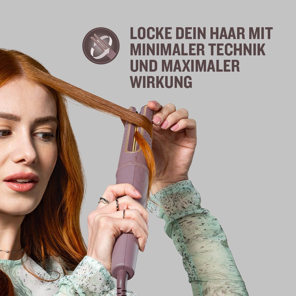 Remington Lockenstab AIRviveRotierender Lockenstab (CI8930), Keramik-Beschichtung, rotierend, Ionic Air, Anti-Frizz-Mikrowirkstoffe, 160-210°