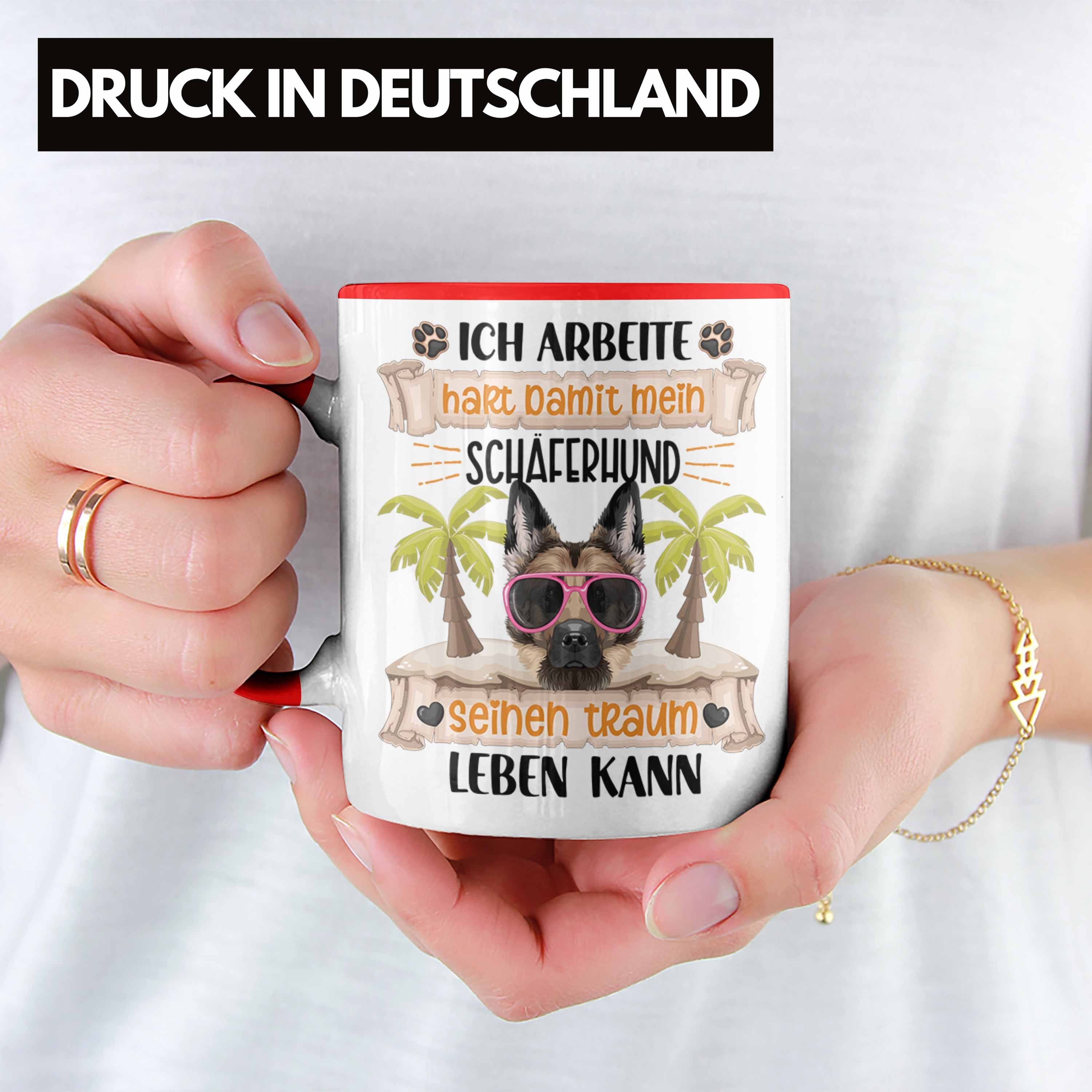 Ich Rot A Geschenk Schäferhund Tasse Lustiger Trendation Besitzer Tasse Geschenkidee Spruch