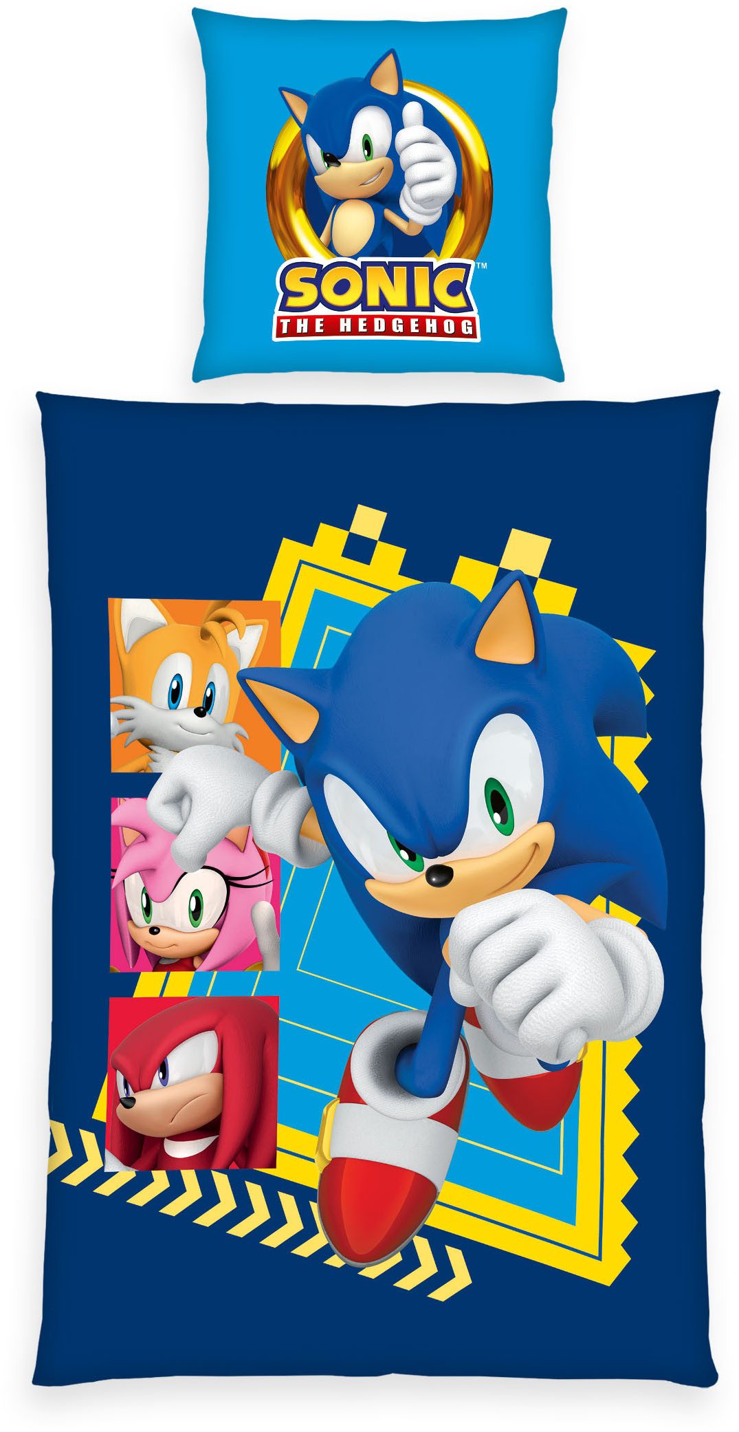 Sonic SEGA Bettwäsche Sonic, Renforcé, 2 günstig online kaufen