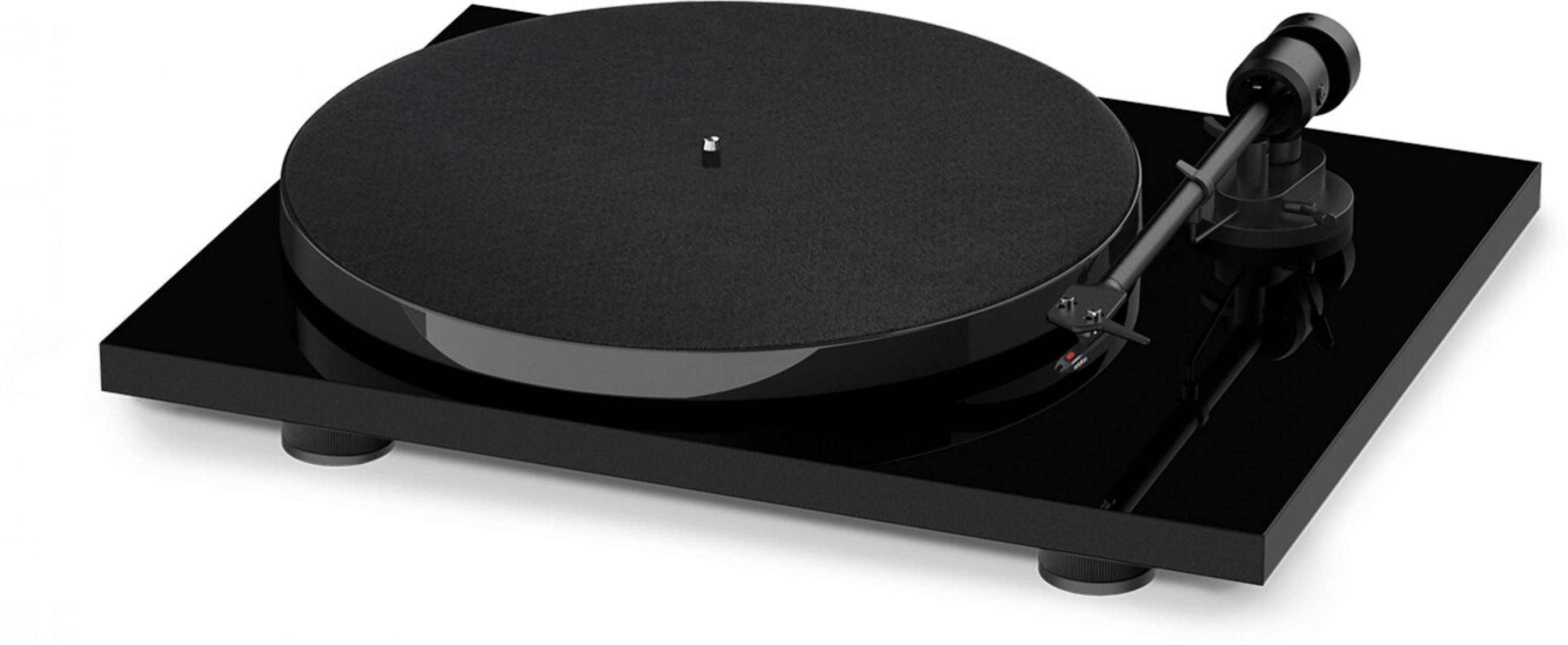 Pro-Ject E1 Phono schwarz Voreingestellter Ortofon OM 5E Tonabnehmer Проигрыватели
