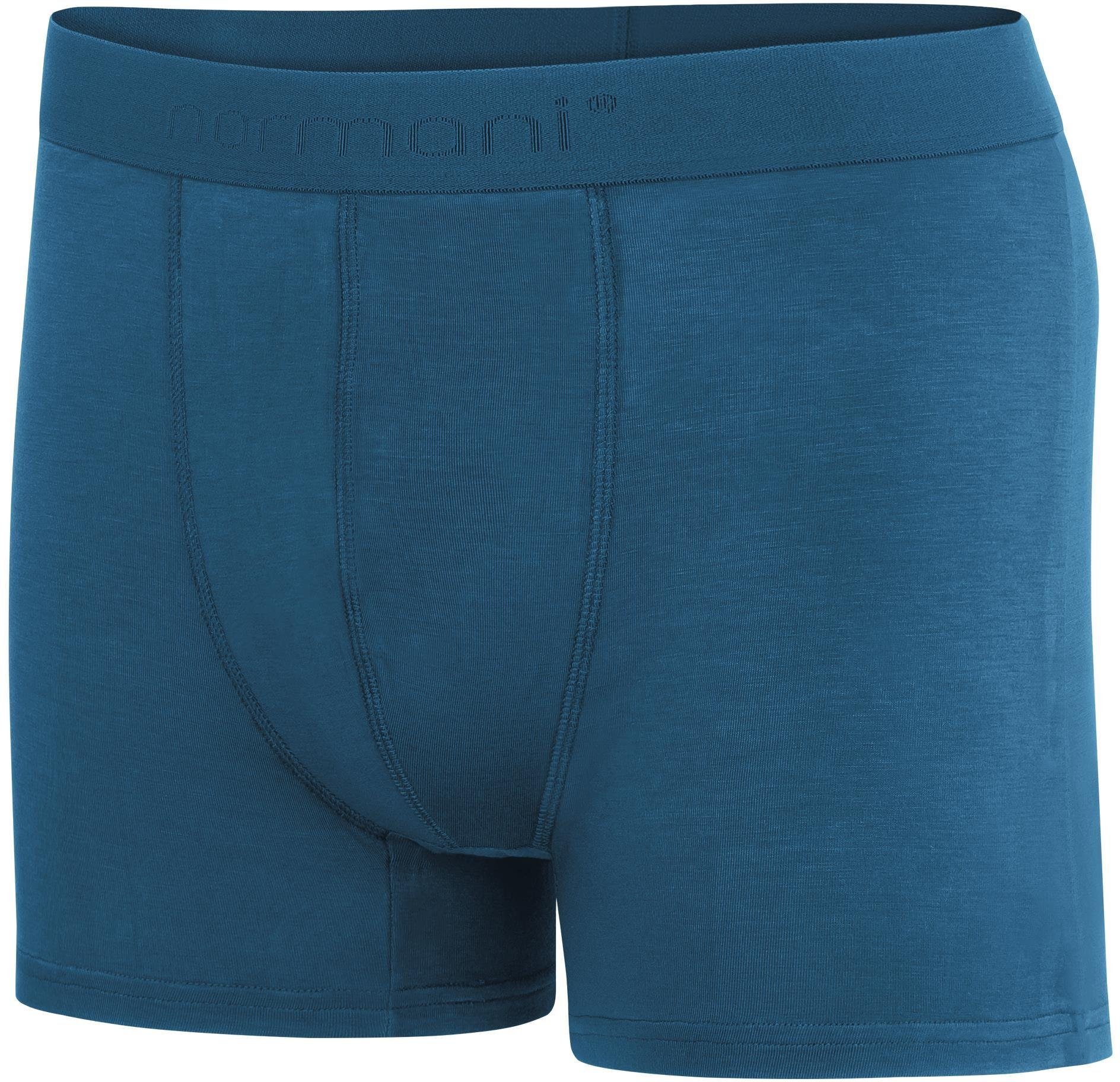 normani Boxershorts weicher Viskose Dunkelblau Männer Bambus-Boxershorts Unterhosen für 12 Herren aus