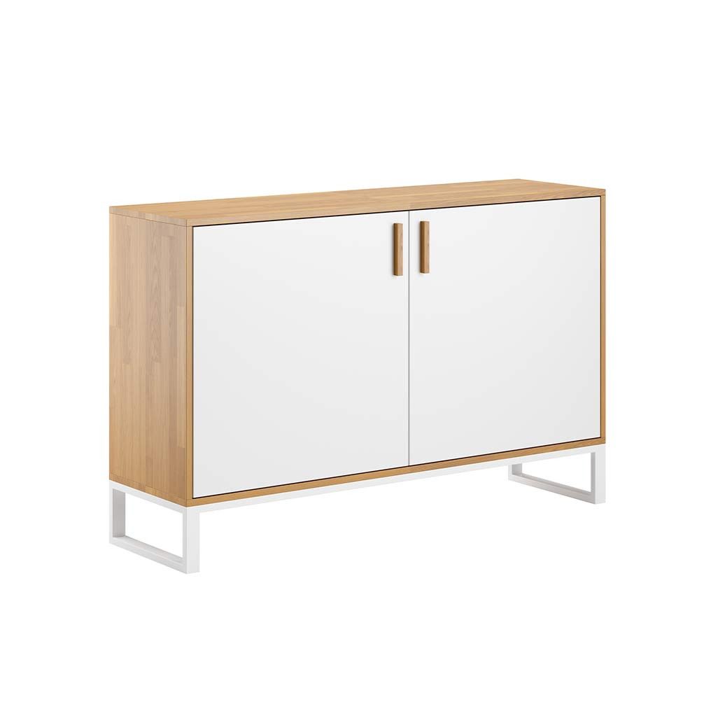 Deerhorn Sideboard Kommode Loft Office, Eiche Massiv, Schubladen für Ordner