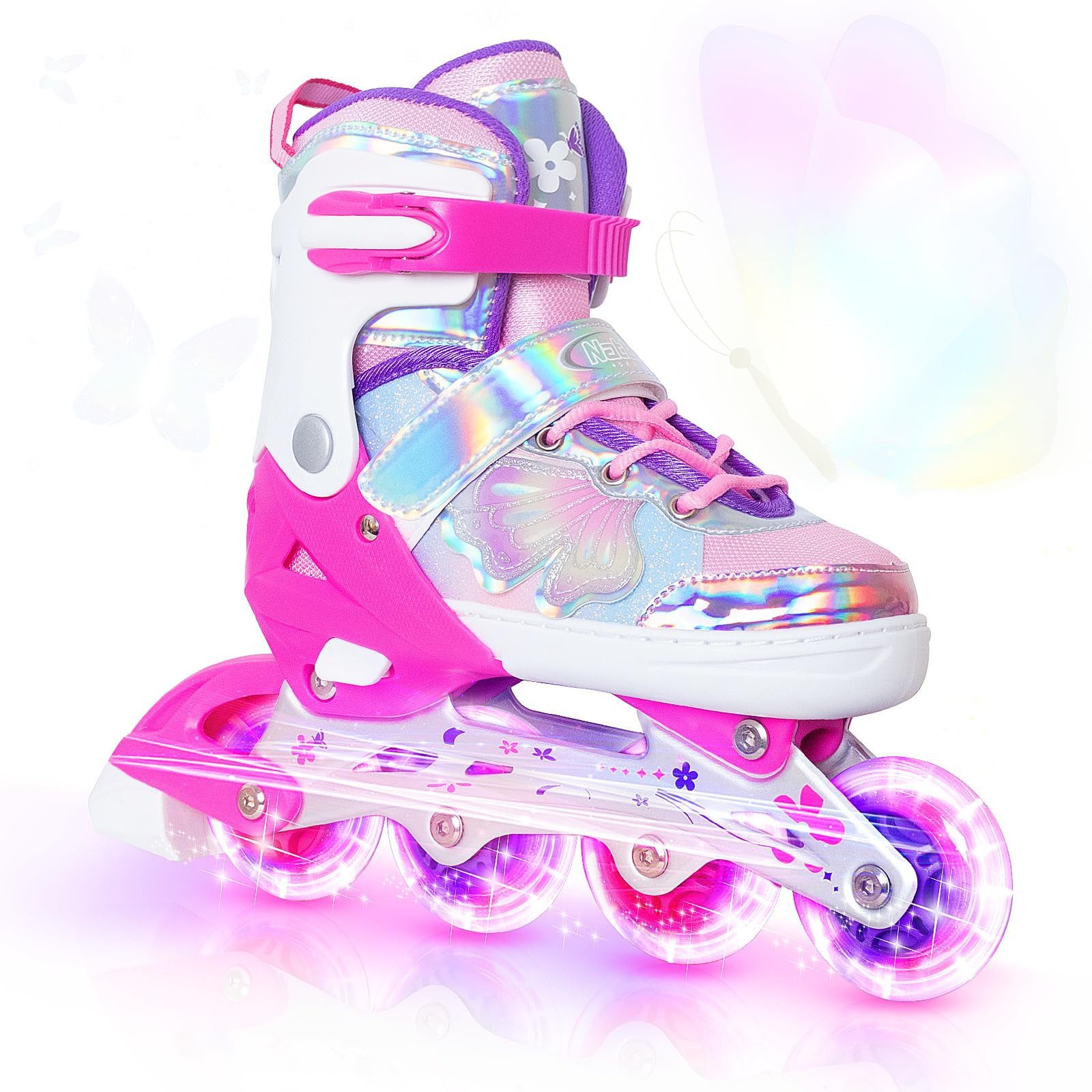 Inlineskates Kinder Inliner für Mädchen, 4 Größen verstellbar