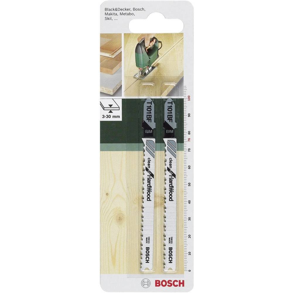 Bosch Accessories BOSCH Stichsägeblatt Stichsägeblatt BIM, T 101 BF Clean for Hard Wood