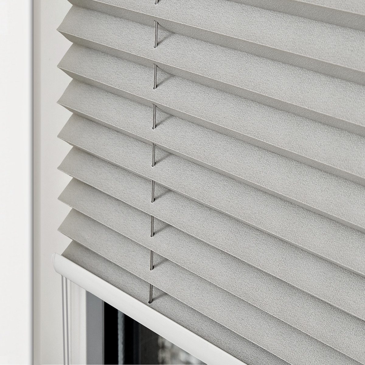 Vkele Plissee Ohne Bohren Klemmfix, Easyfix verspannt Faltrollo mit Klemmträger, Klemmträger, Sonnenschutz und Sichtschutz, Jalousie für Fenster & Tür