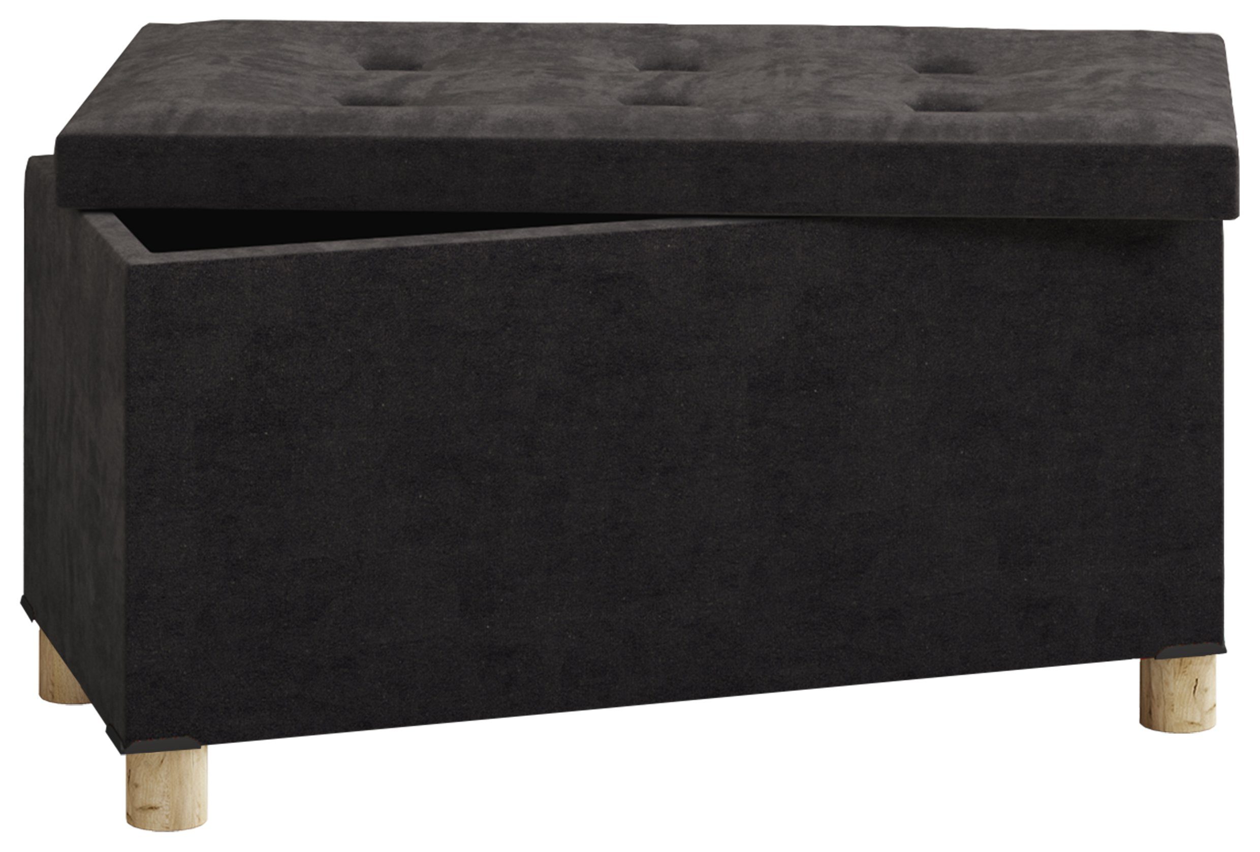 VCM Schuhbank Stoff Sitztruhe Sitzbank Truhe Box Kiste Sizos L günstig online kaufen