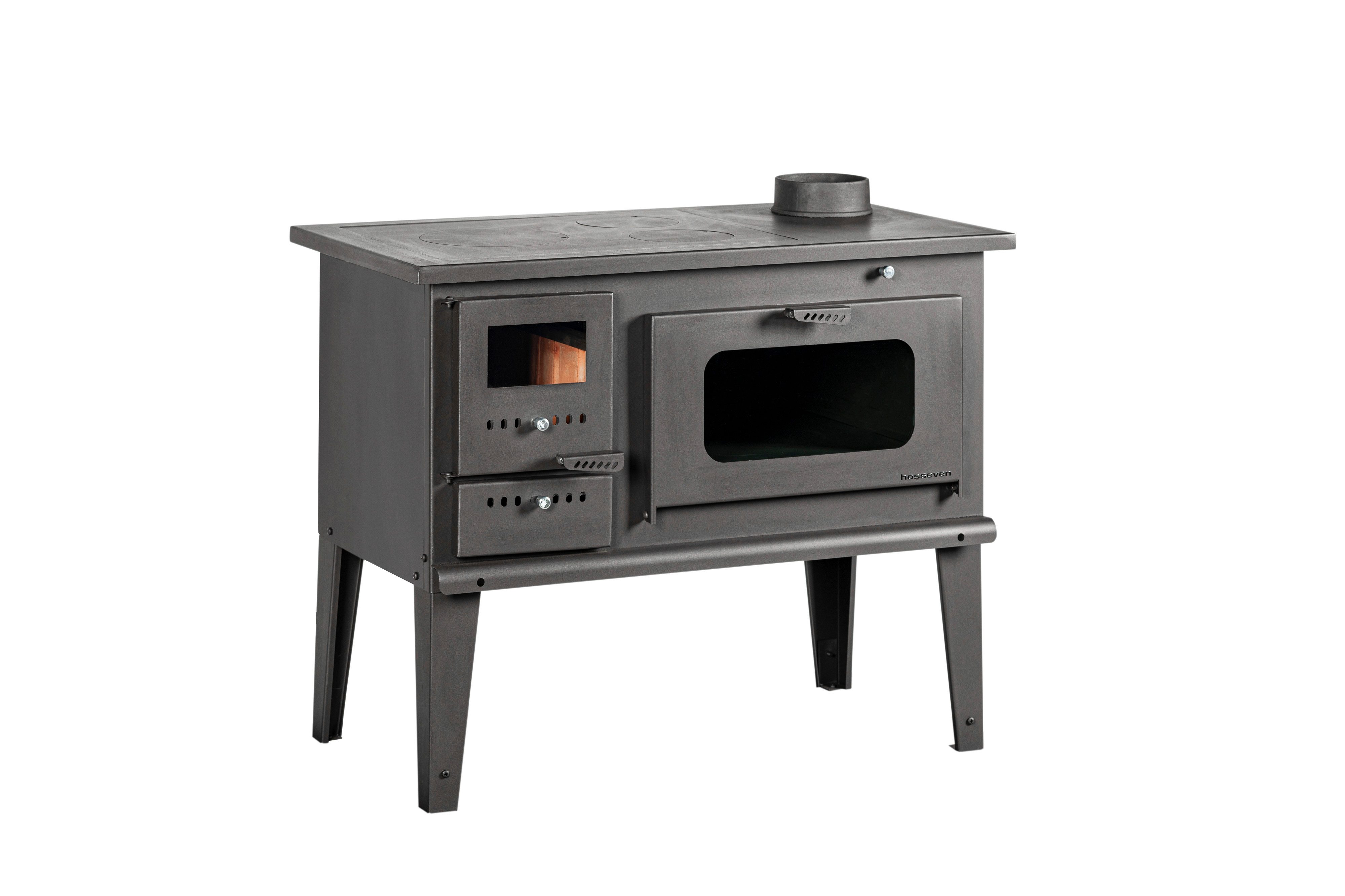 Hosseven Kaminofen 4014, 7,90 kW, Küchenofen, Holzofen, Backofen, Balkanofen, Holzherd, Gartenofen