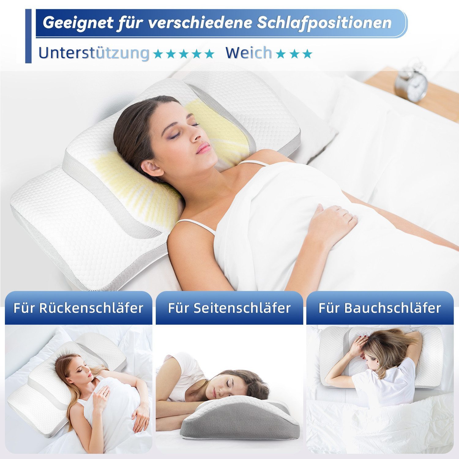 Esun Kopfkissen Memory Foam Kissen Kopfkissen, günstig online kaufen