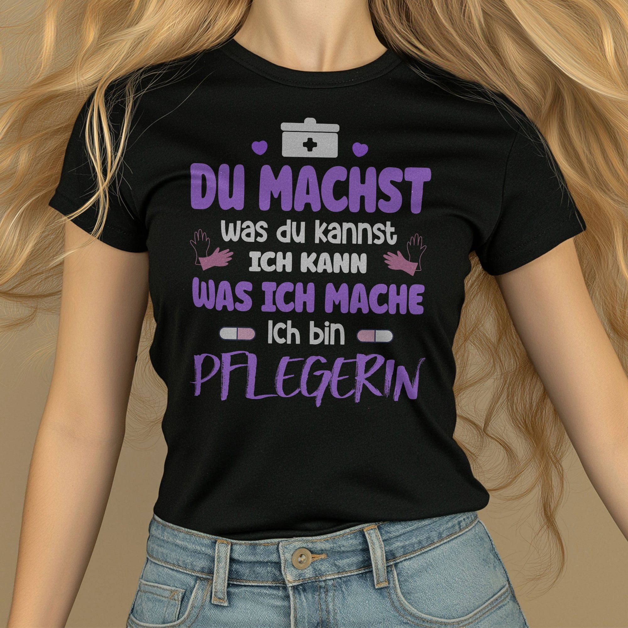 22Feels T-Shirt Pflegerin Geschenk Frauen Spruch Beruf Ausbildung Studium Abschluss IN DEUTSCHLAND BEDRUCKT