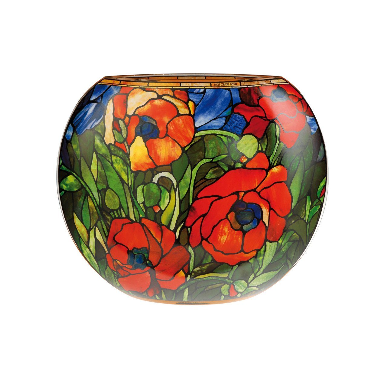Glas, H:30cm Mehrfarbig Design zeitloses Deko-Glas, Elegantes, Kunstreproduktion Goebel B:35cm Hochwertige *
