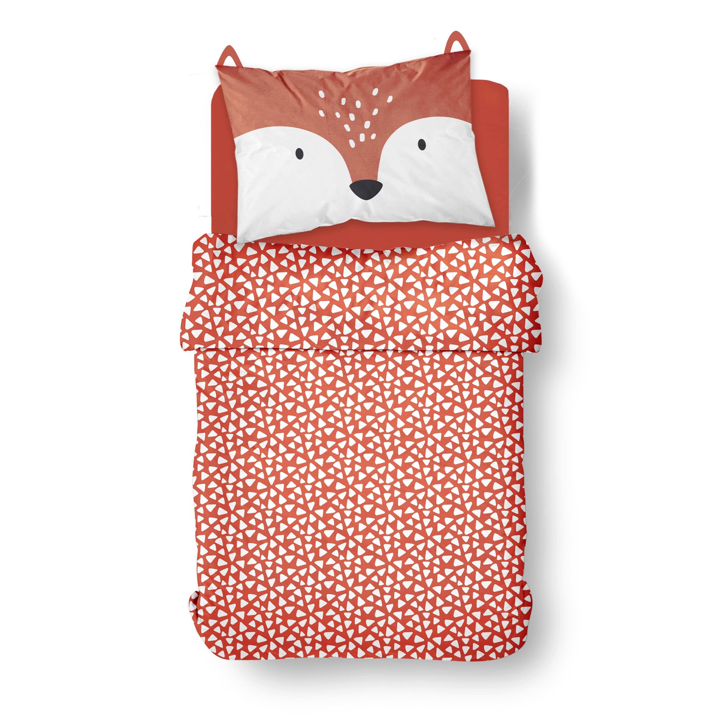 Familando Kinderbettwäsche Lustiger Fuchs 100x135 40x60 günstig online kaufen