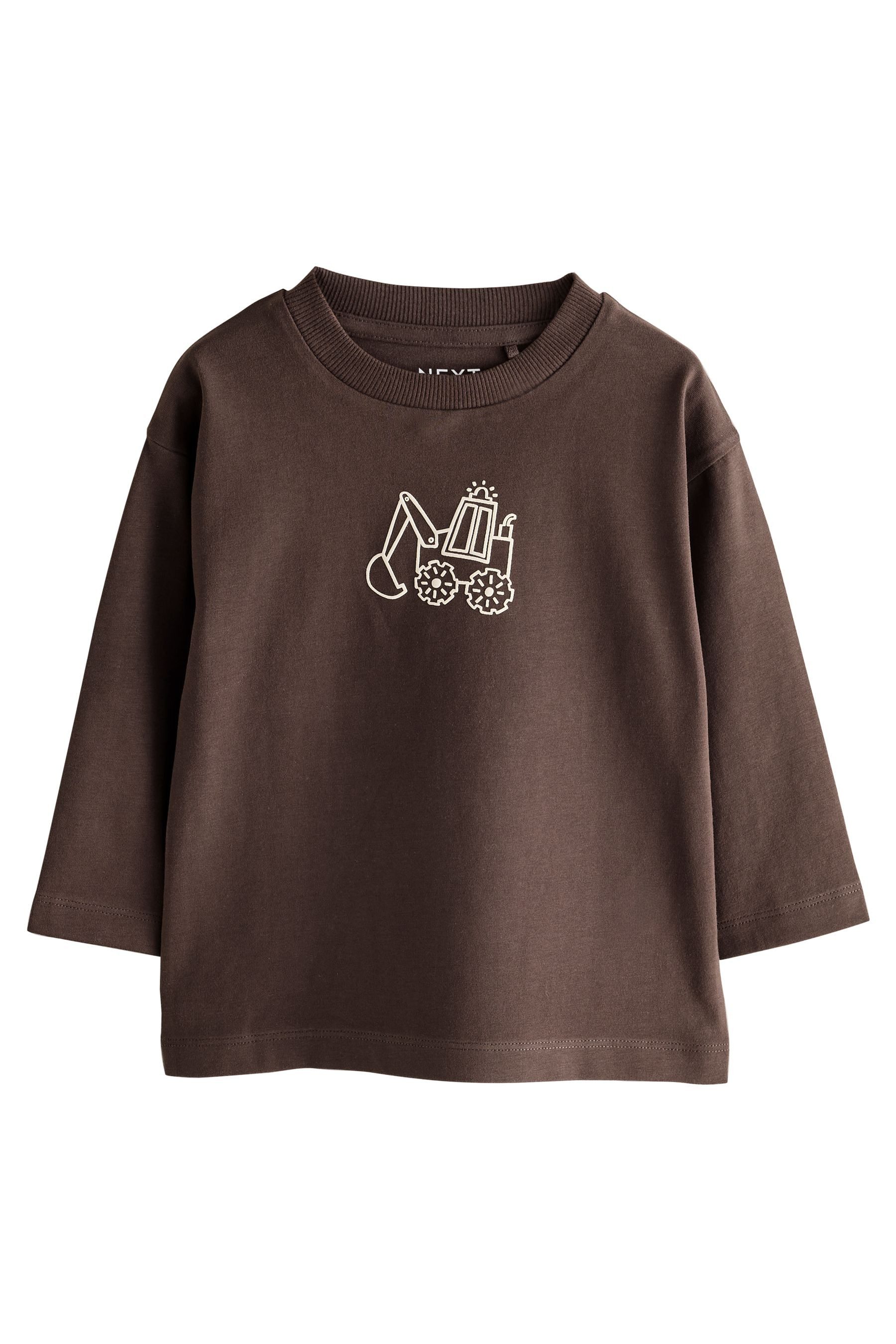 Next Langarmshirt 3er-Pack Langarmshirts mit Grafik (3-tlg) – Bild 5 von 5