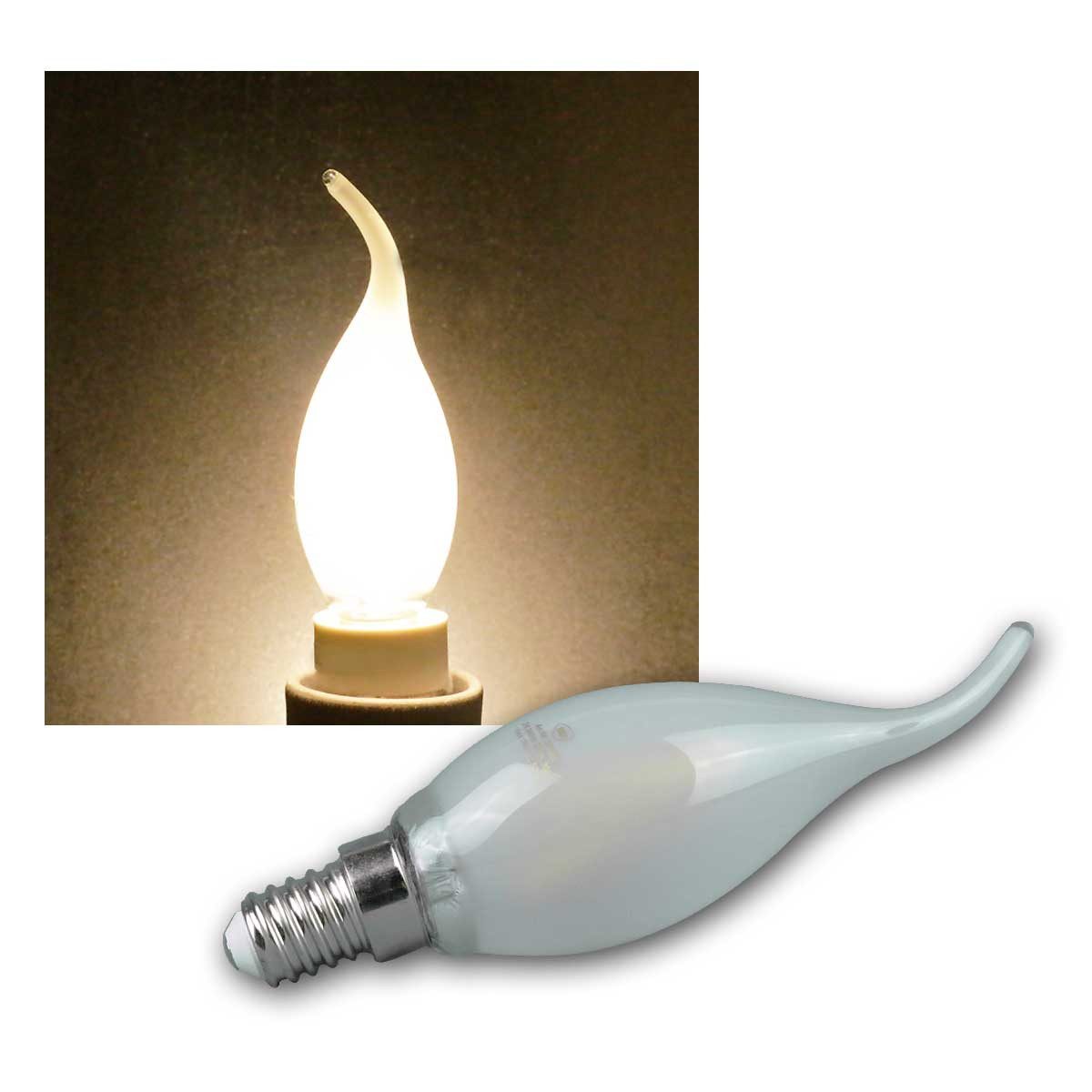 EGB LED-Leuchtmittel 5x LED E14 Windstoß Kerzenlamp 2,5W warmweiß 240lm, warmweiß