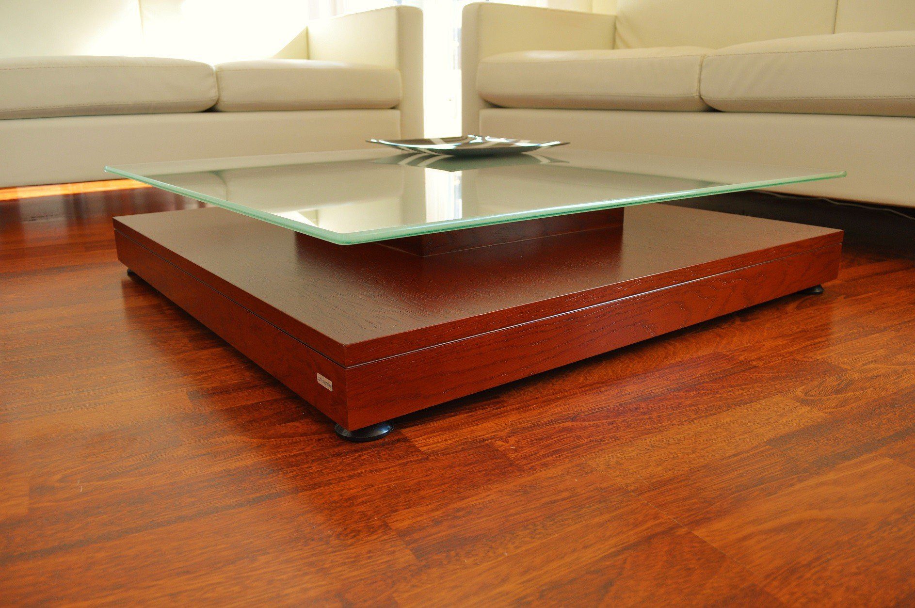 carl svensson Couchtisch Design Tisch V-570 Kirschbaum Kirsche Milchglas Carl Svensson