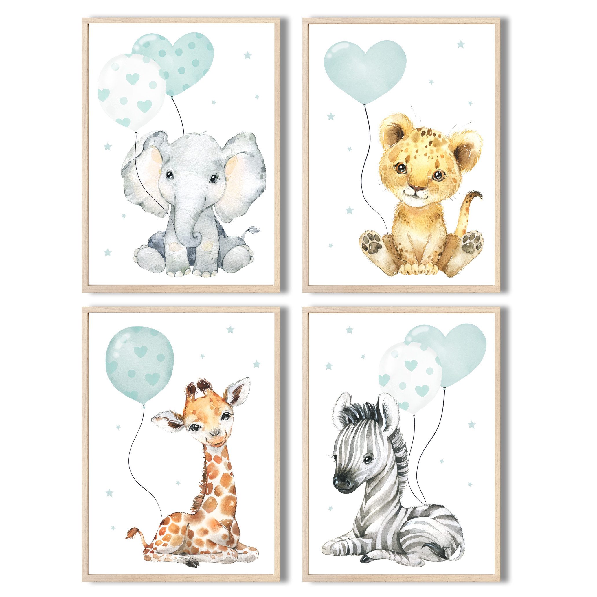 MeinBaby123® Poster Bilder Kinderzimmer, Tiere Poster günstig online kaufen