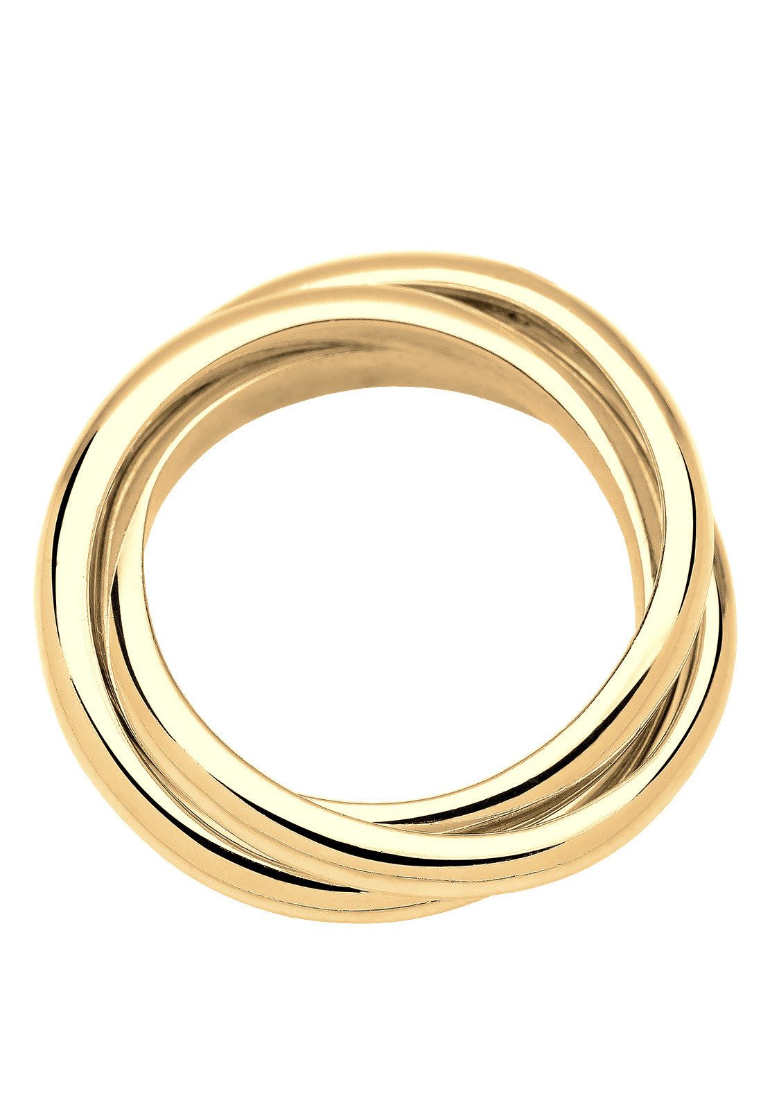 Elli Fingerring Wickelring Trio Trini Basic Schmuck Geschenk 925 Silber, Ring Set