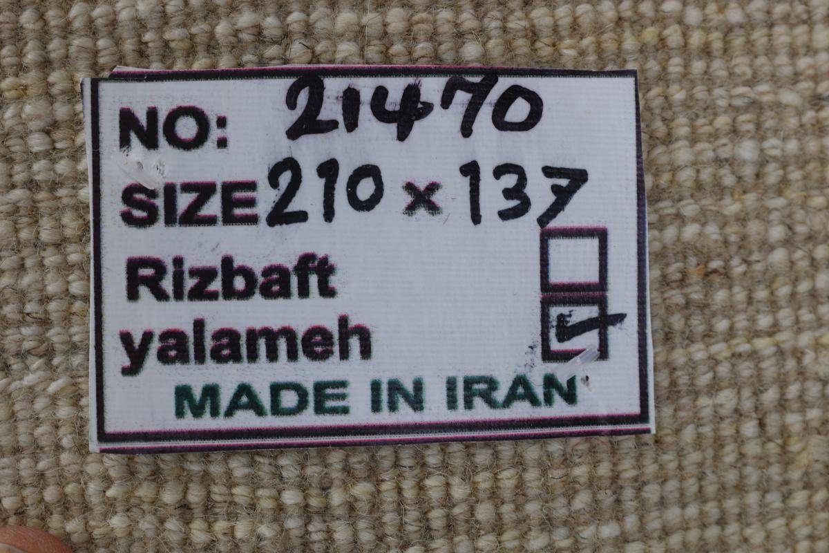 Handgeknüpfter Gabbeh rechteckig, Höhe: Orientteppich Trading, Yalameh Nature Perser Nain 137x210 mm 18 Moderner,