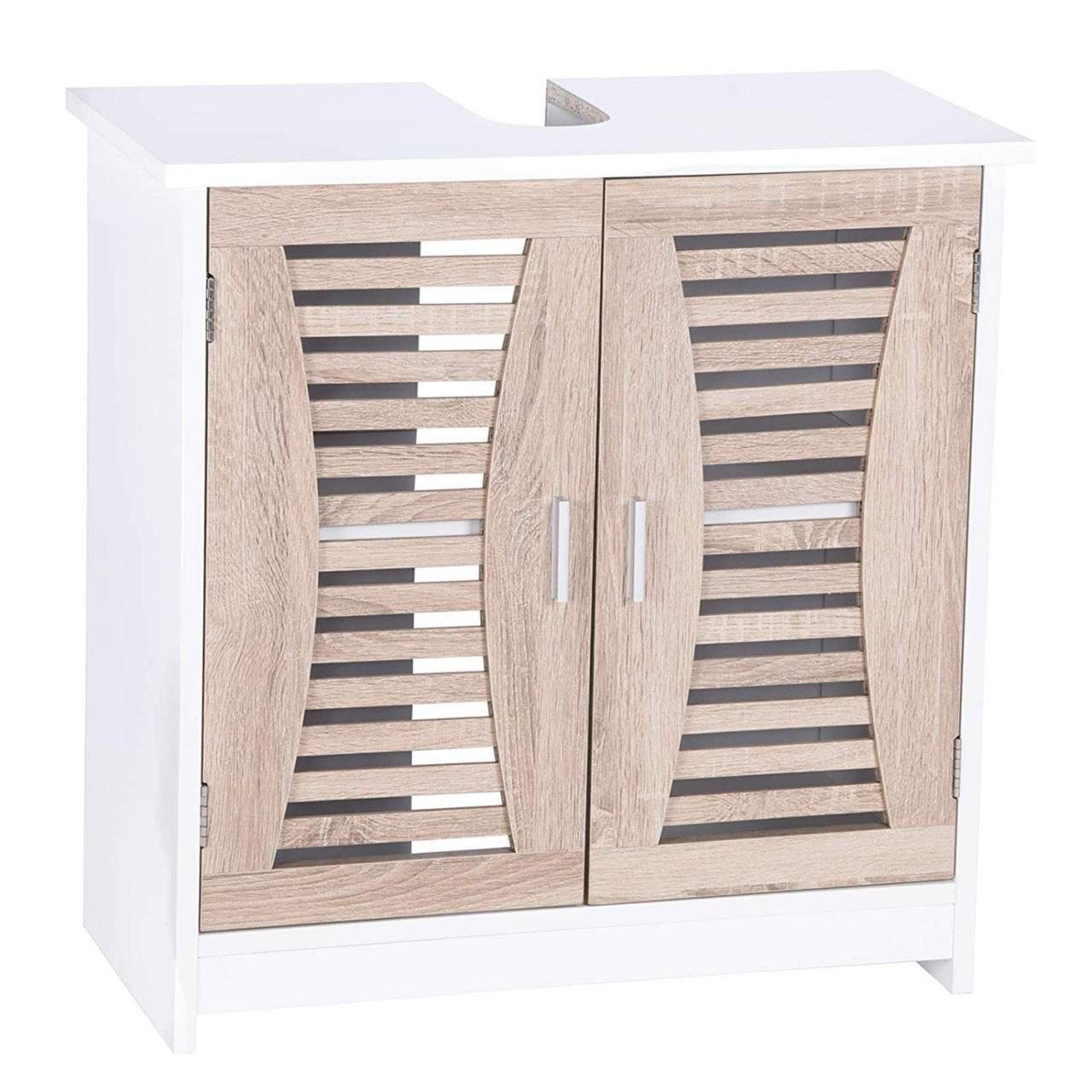 Woltu Waschbeckenunterschrank Badschrank Waschtisch Holz