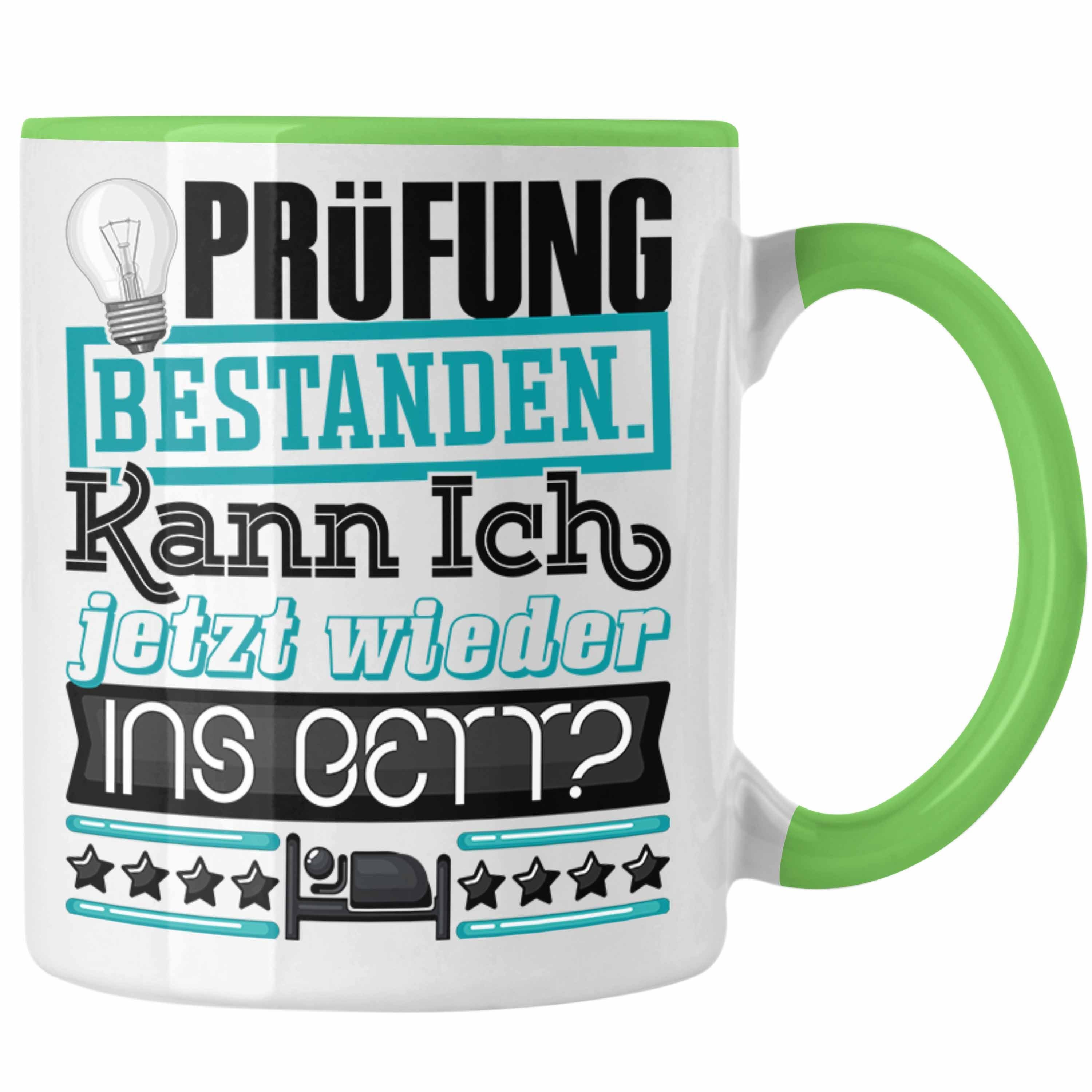 Trendation Tasse Bachelor Master Prüfung Bestanden Geschenk Tasse Studium Prüfung Besta Grün